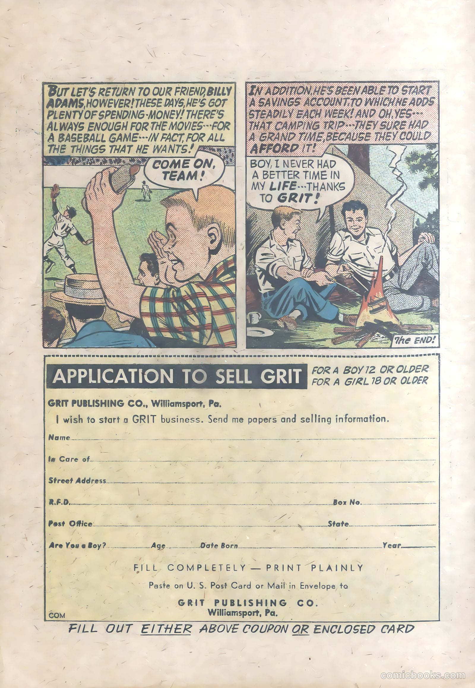 You've Got to Have Grit #nn (1959) — page 16 of 16