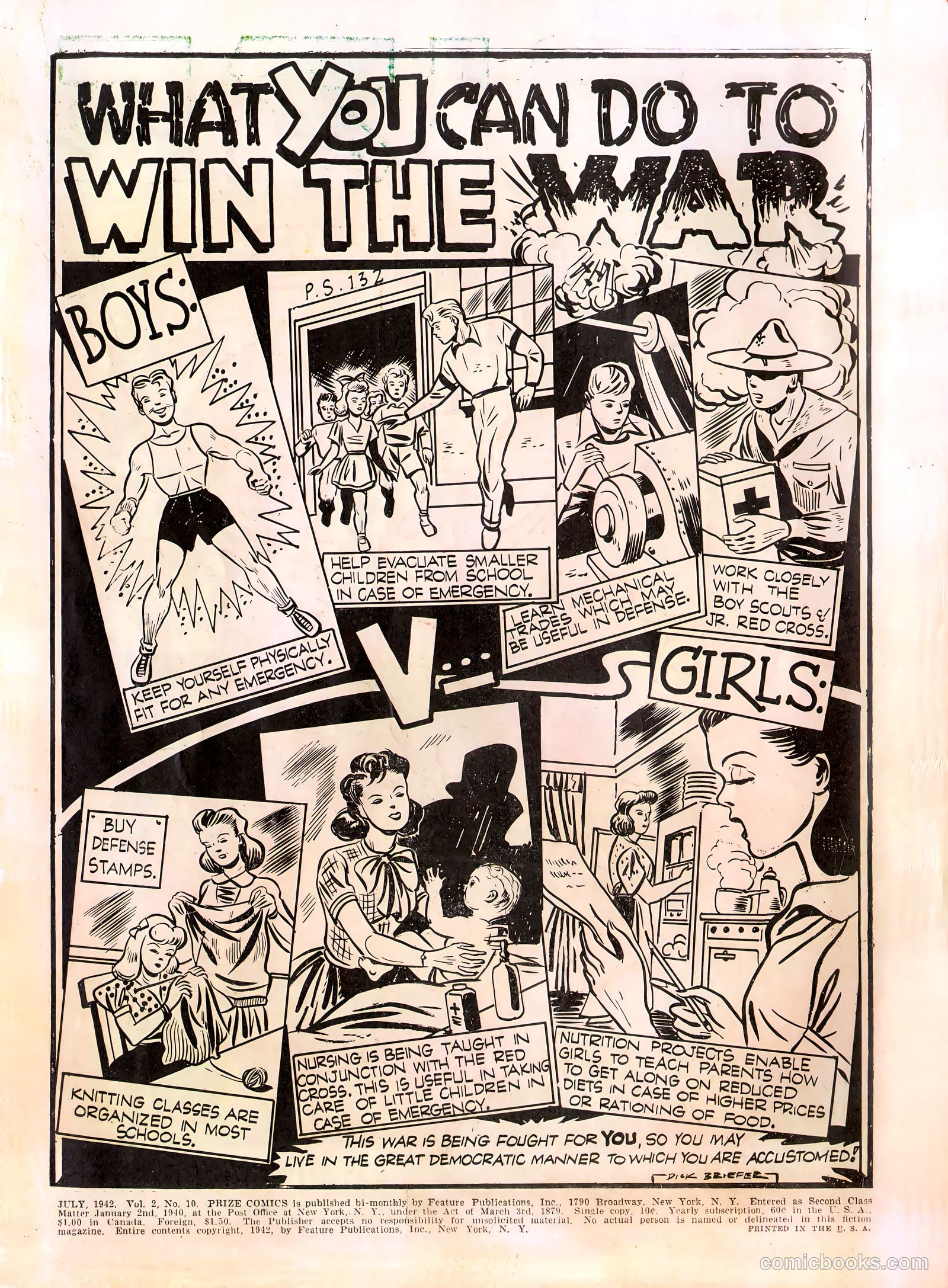Prize Comics #22 (1940) — page 2 of 68