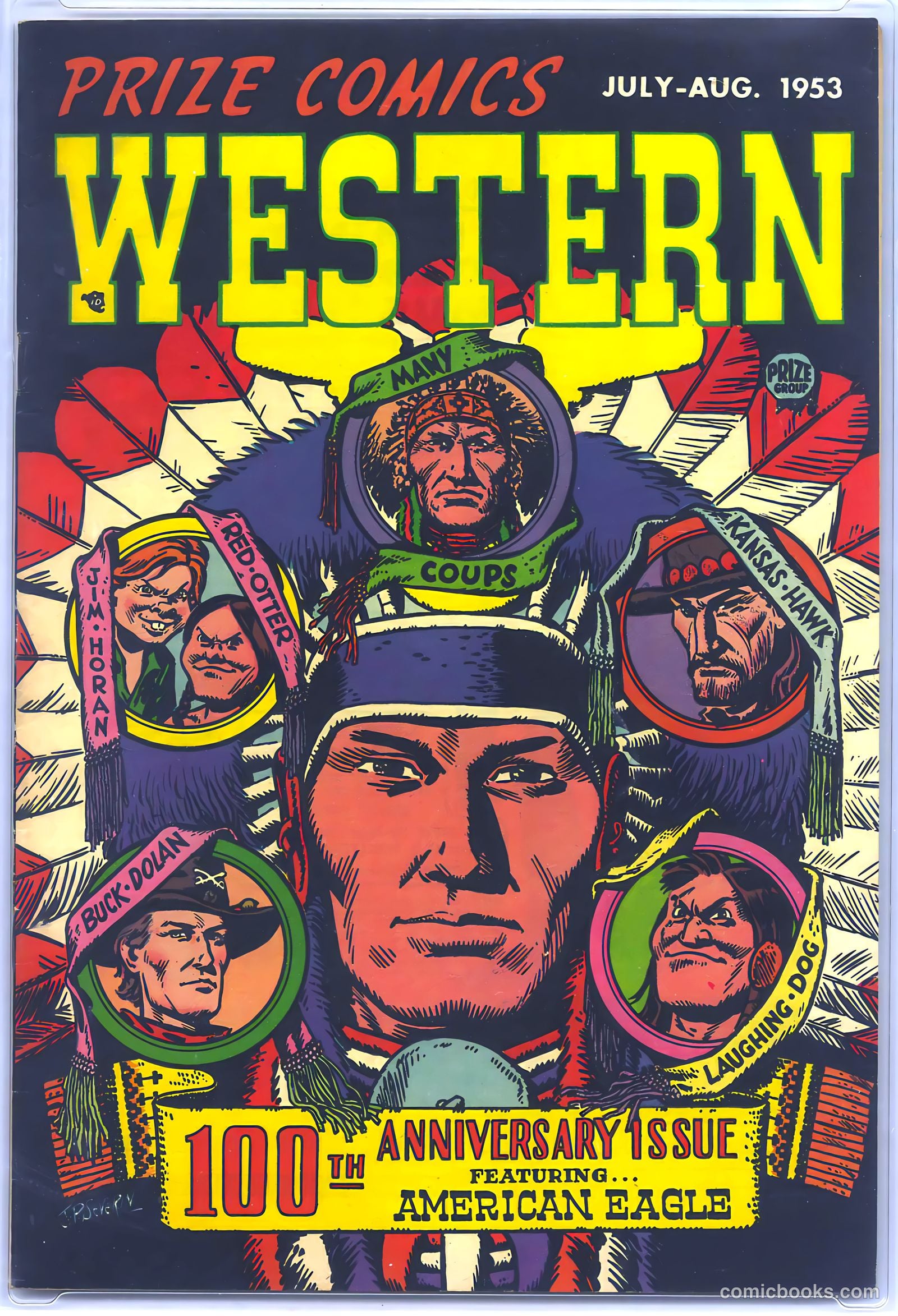 Prize Comics Western #100