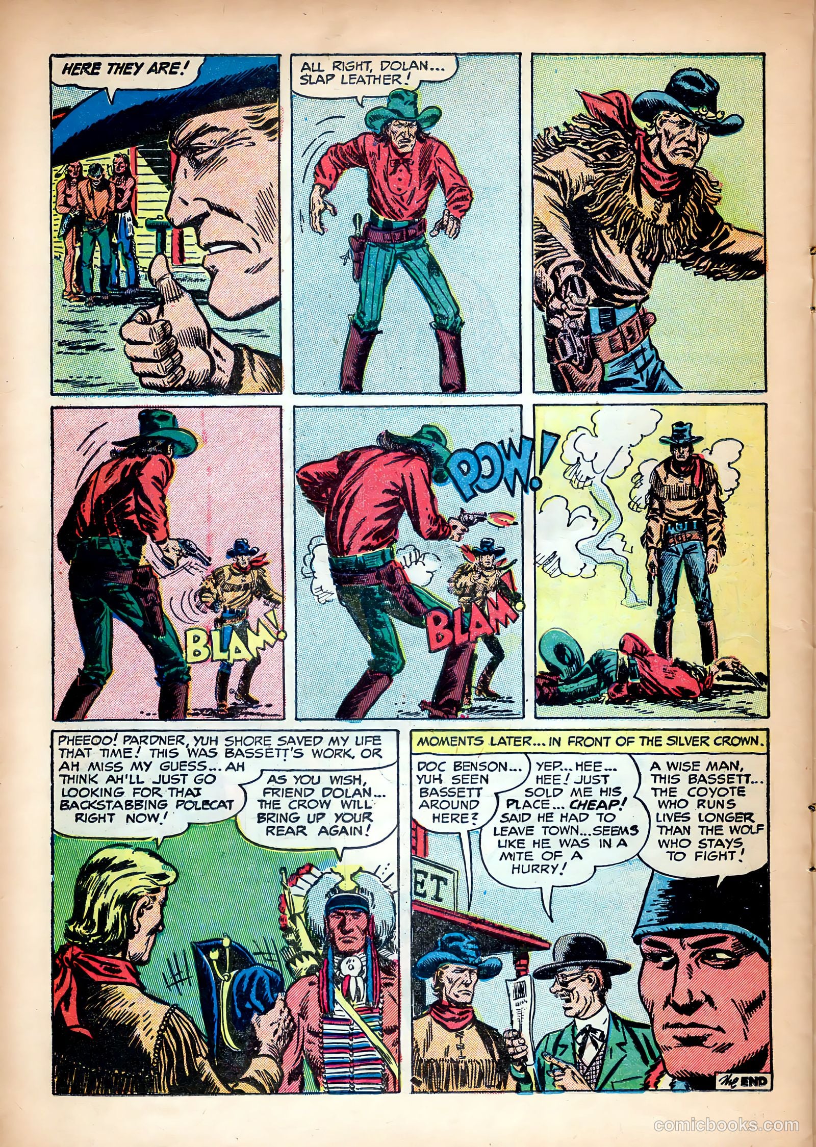 Prize Comics Western #100 (1950) — page 22 of 36