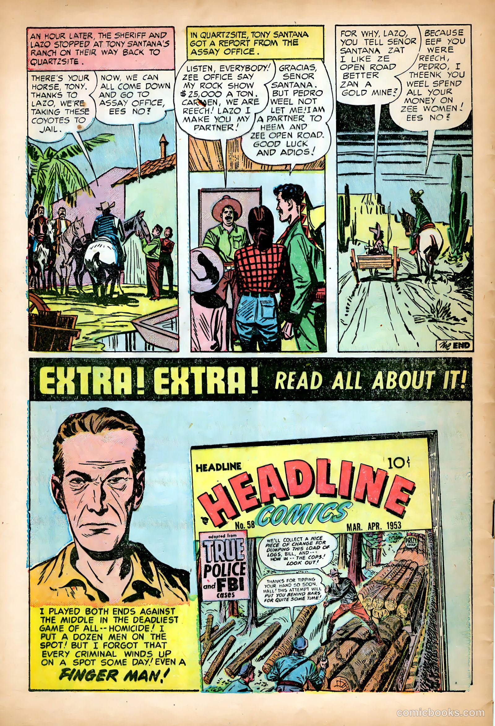 Prize Comics Western #100 (1950) — page 32 of 36