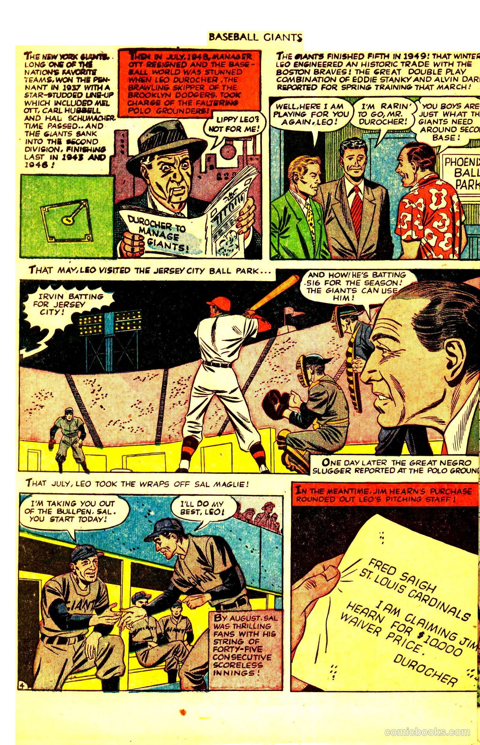 thrilling true story of the baseball giants #nn — page 6 of 36