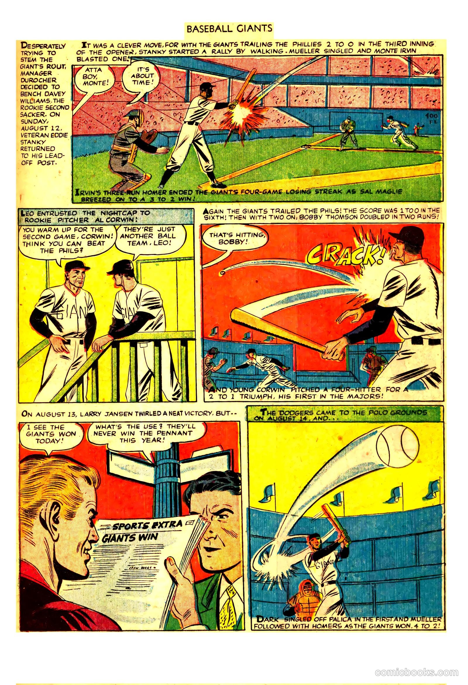 thrilling true story of the baseball giants #nn — page 19 of 36
