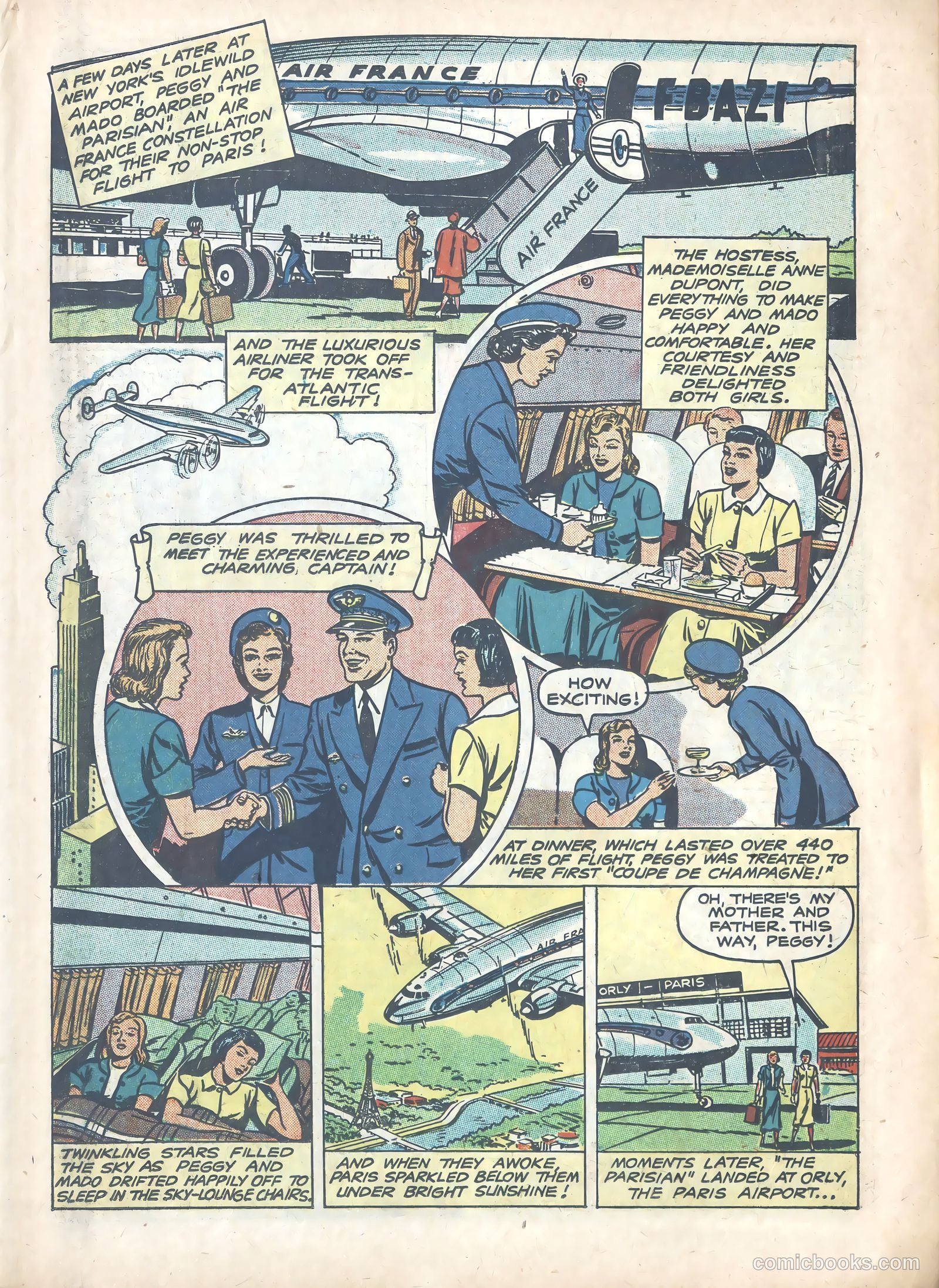 Peggy and Mado and Their Four Weeks in France #nn (1951) — page 3 of 16