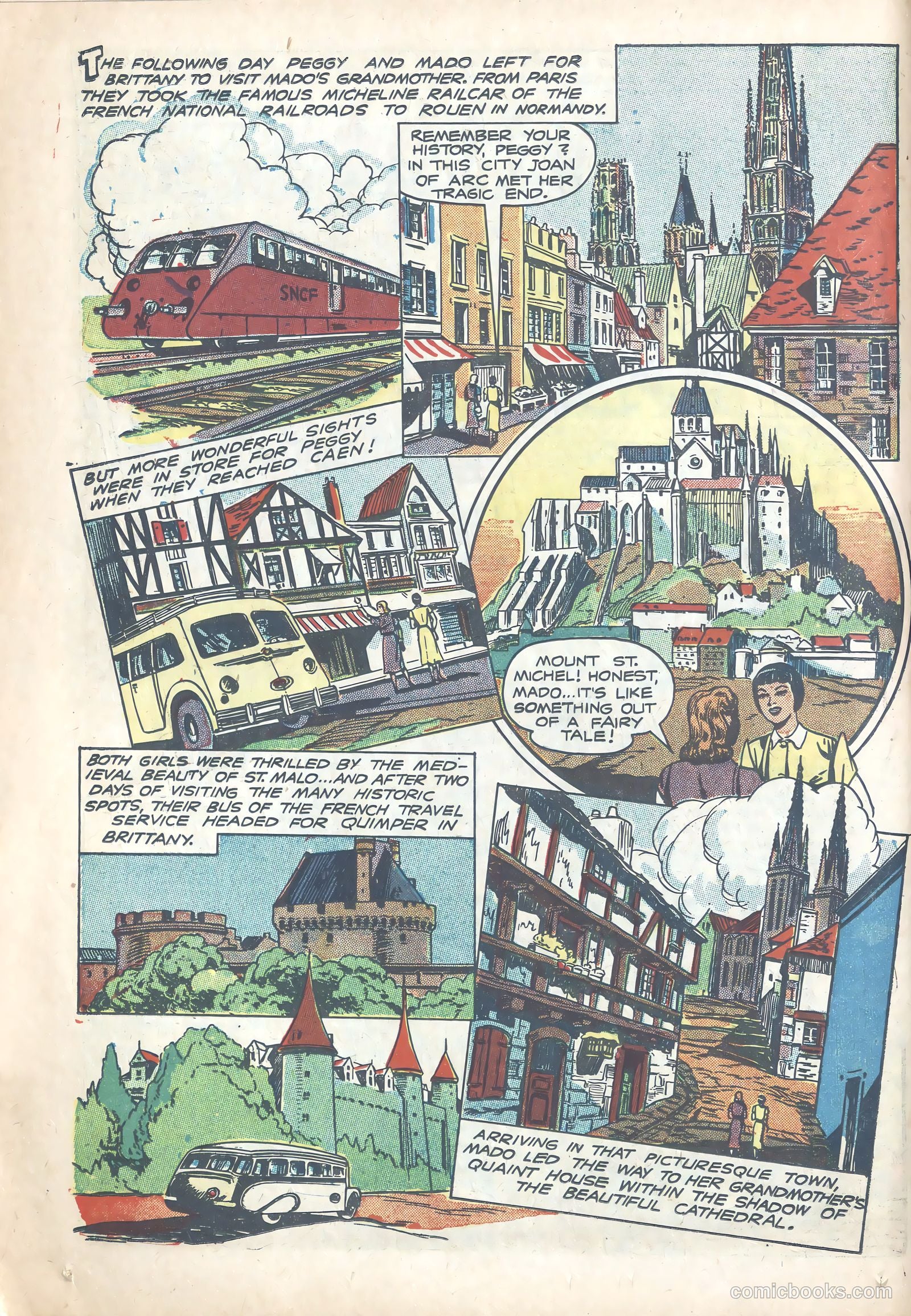 Peggy and Mado and Their Four Weeks in France #nn (1951) — page 6 of 16