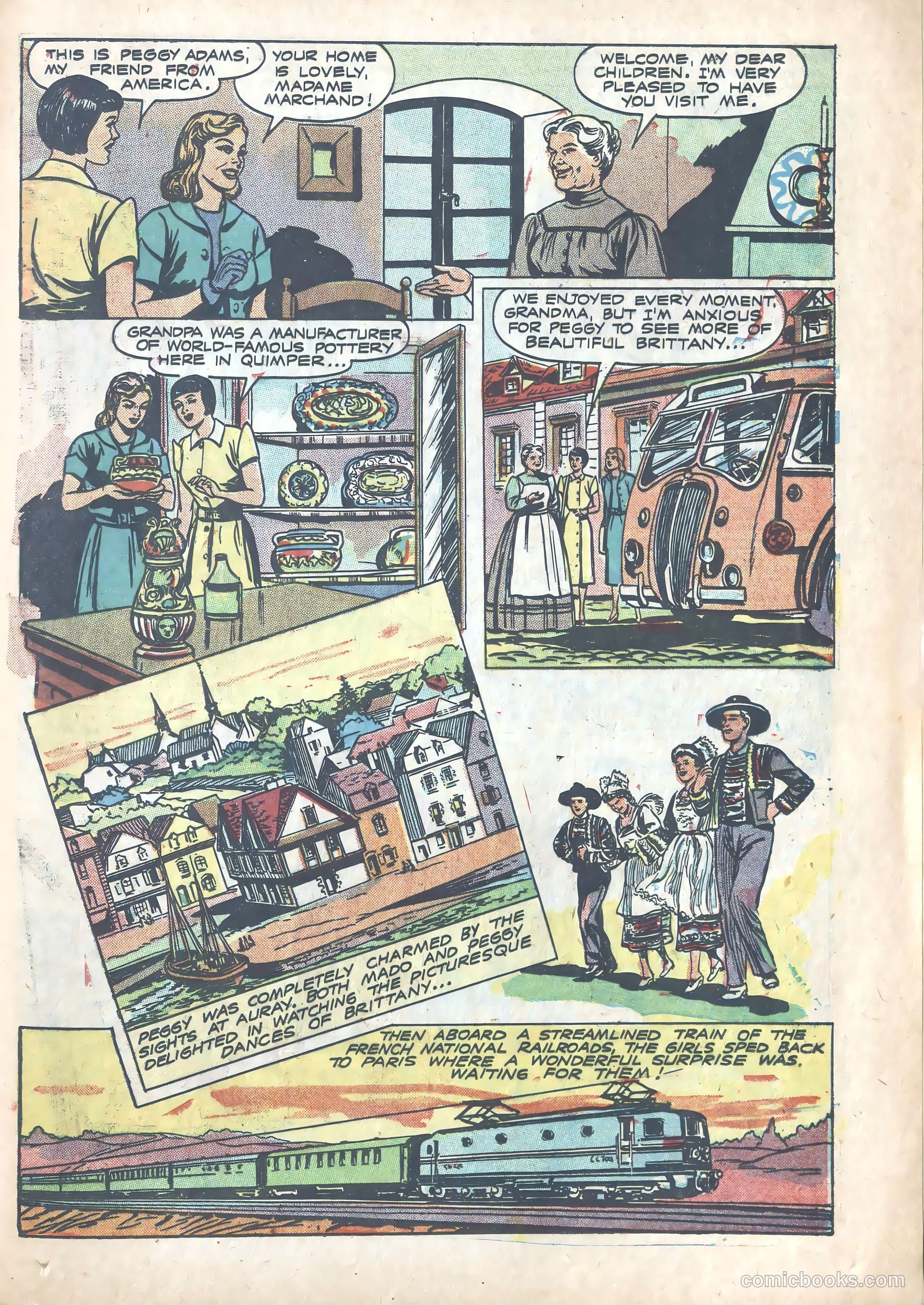 Peggy and Mado and Their Four Weeks in France #nn (1951) — page 7 of 16
