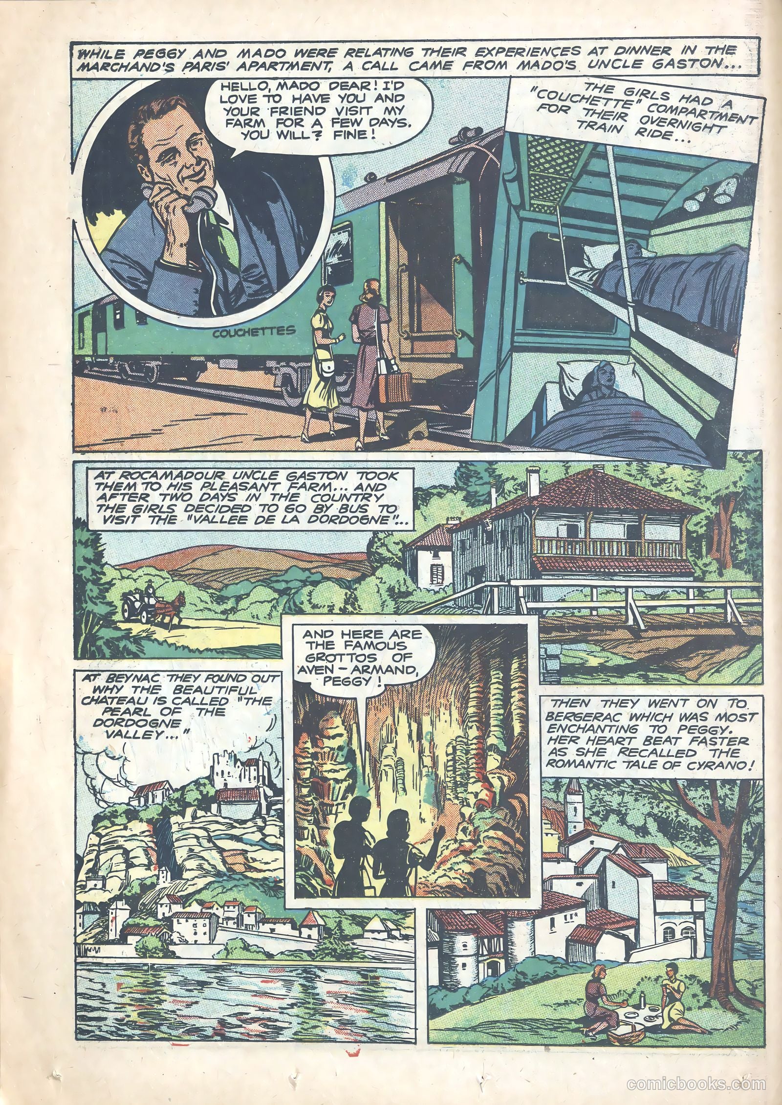 Peggy and Mado and Their Four Weeks in France #nn (1951) — page 8 of 16