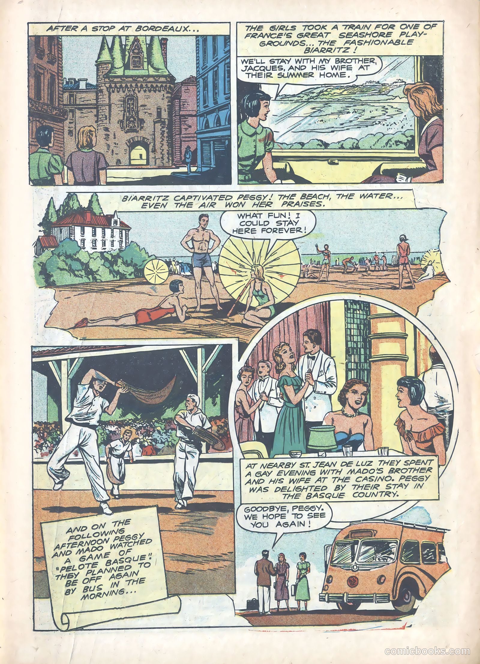 Peggy and Mado and Their Four Weeks in France #nn (1951) — page 9 of 16