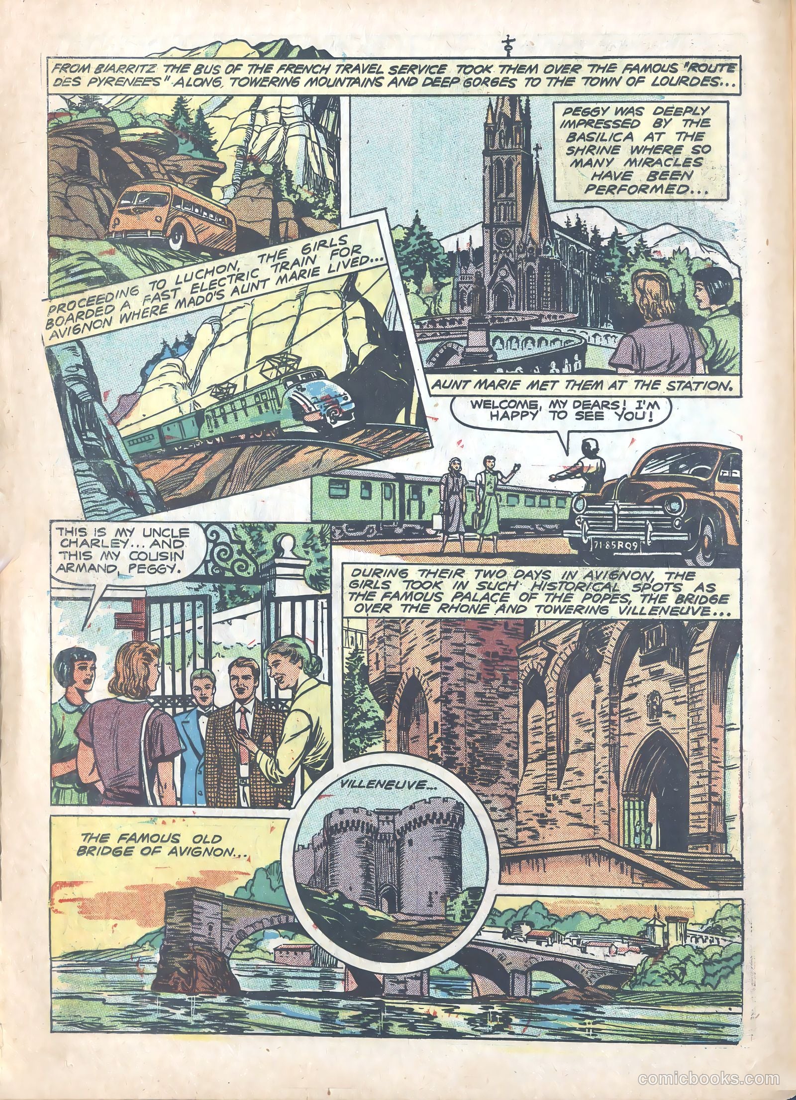 Peggy and Mado and Their Four Weeks in France #nn (1951) — page 10 of 16