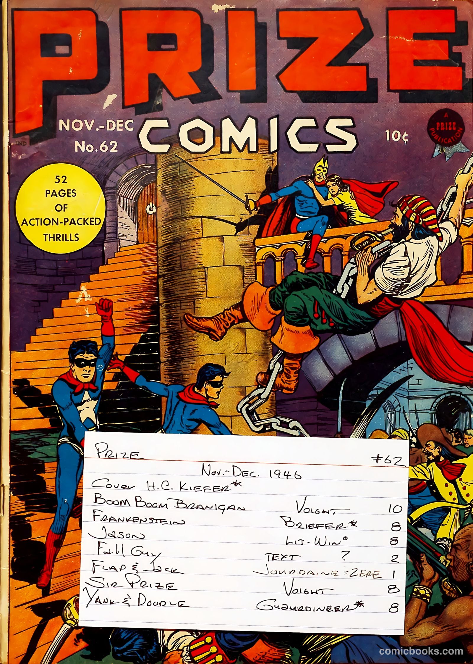 Prize Comics #62 (1940) — page 53 of 53