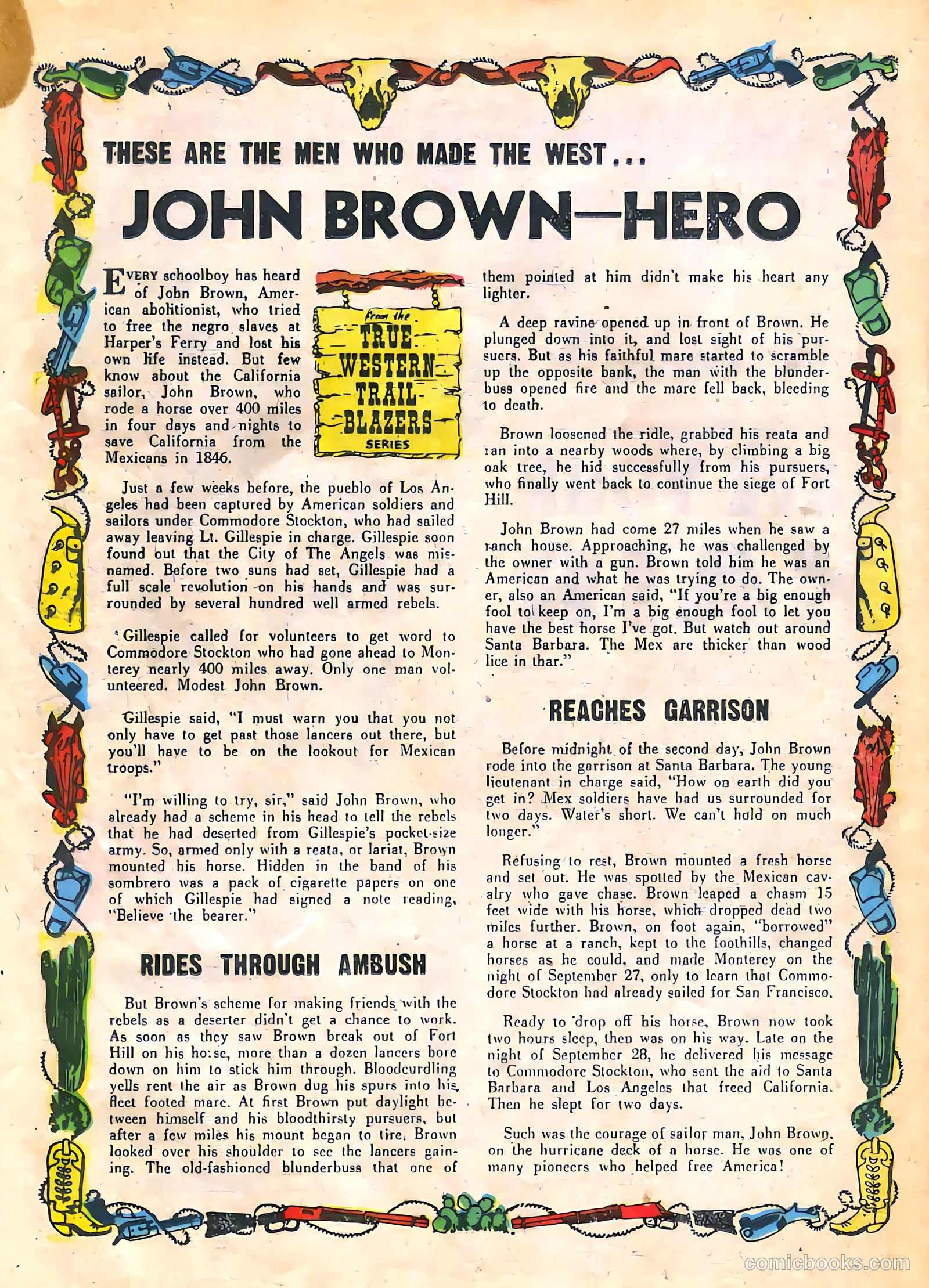 Prize Comics Western #88 (1950) — page 32 of 44