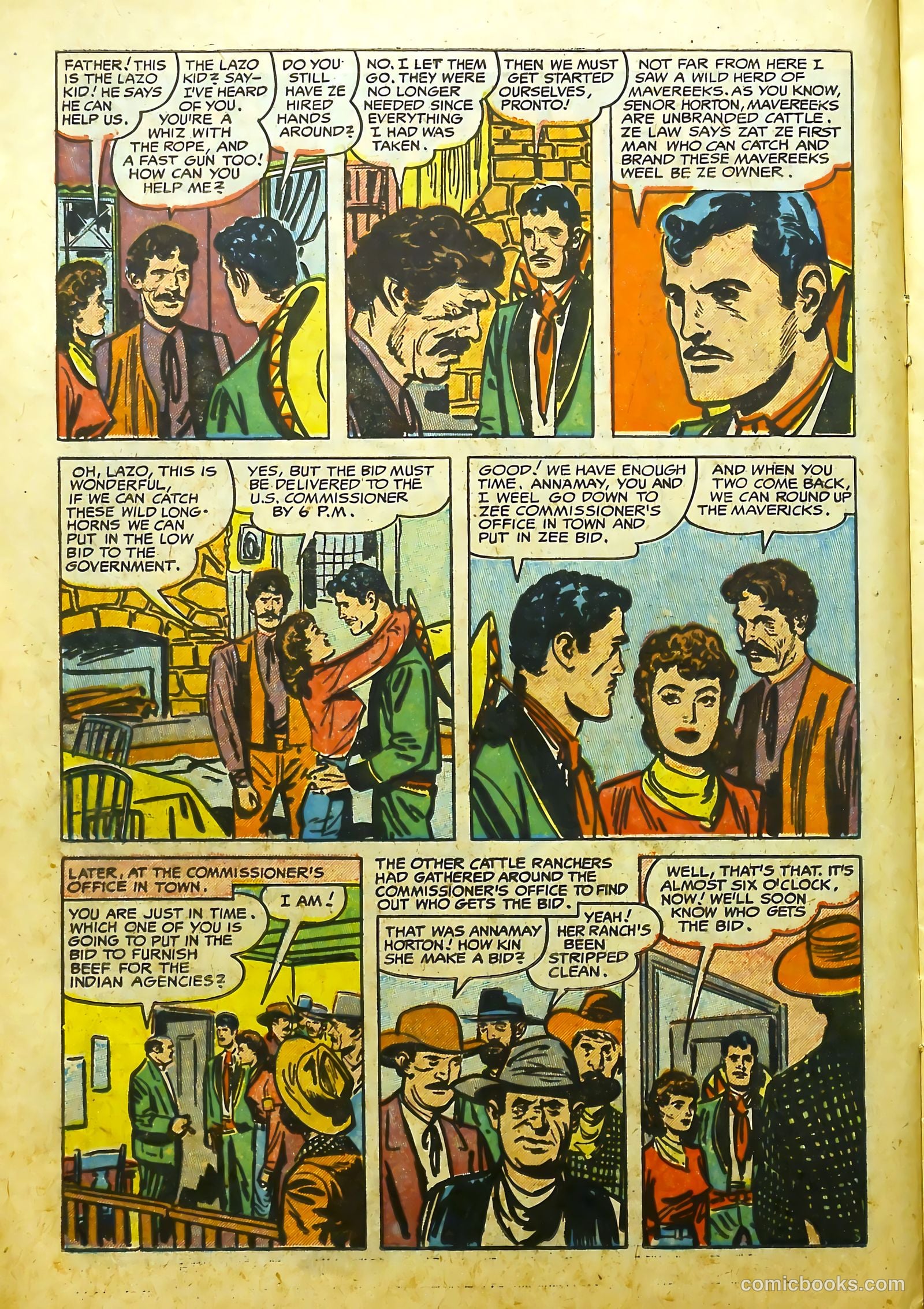 Prize Comics Western #109 (1950) — page 14 of 37
