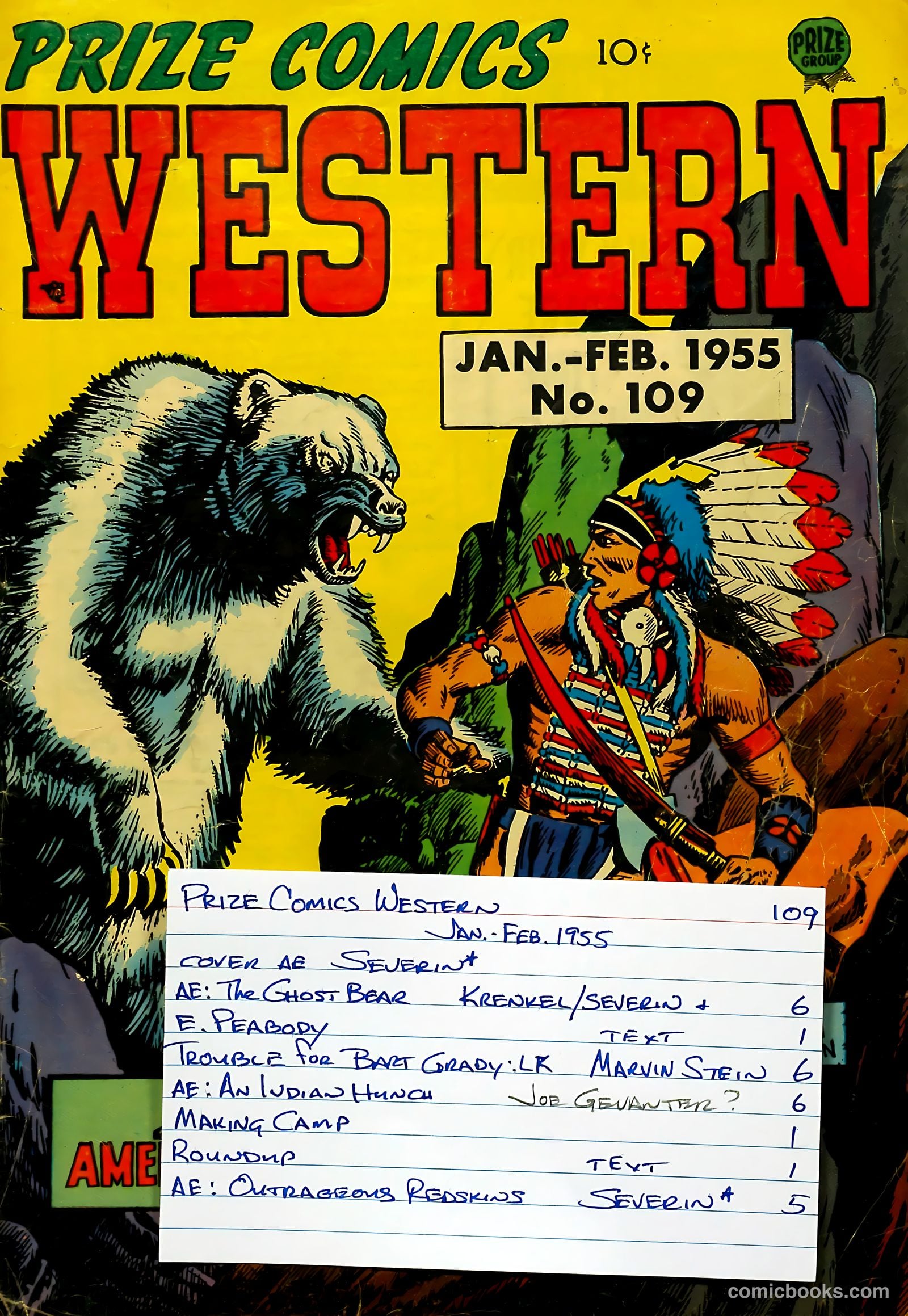 Prize Comics Western #109 (1950) — page 37 of 37