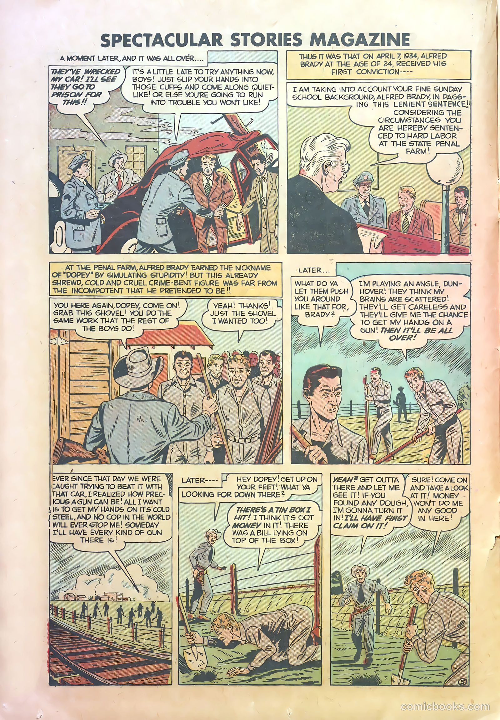 Spectacular Stories Magazine #4 (1950) — page 16 of 36