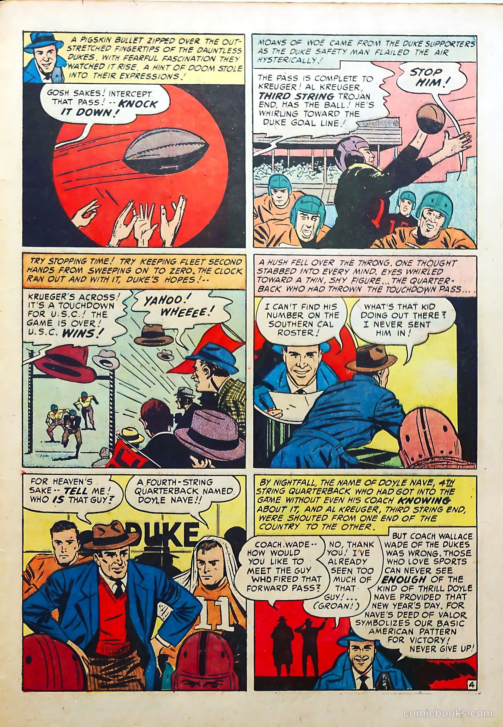 Bill Stern's Sports Book #10 (1951) — page 33 of 37