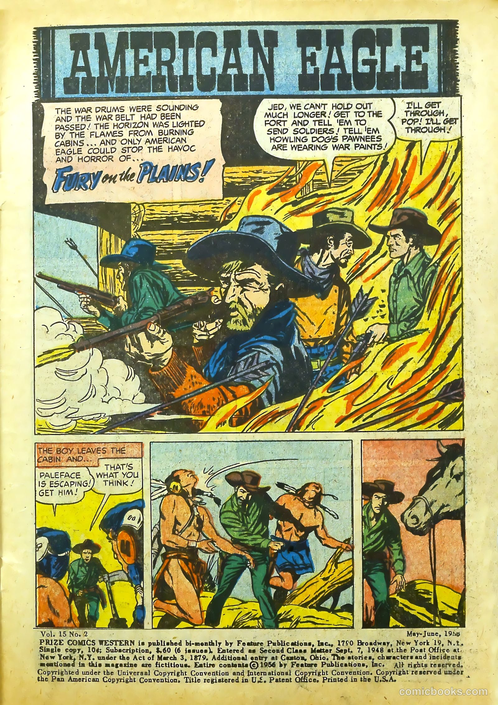 Prize Comics Western #117 (1950) — page 3 of 37