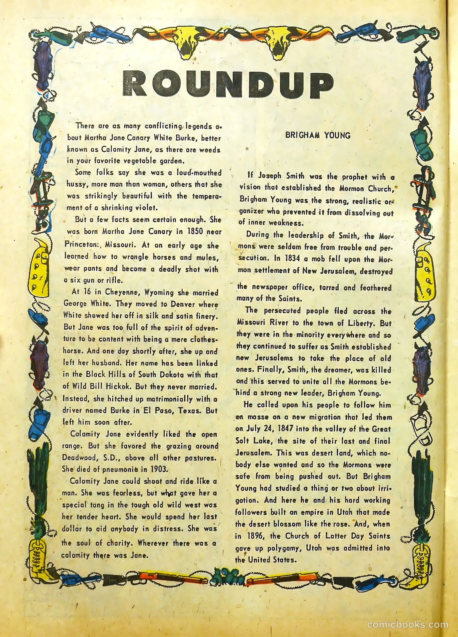 Prize Comics Western #117 (1950) — page 10 of 37
