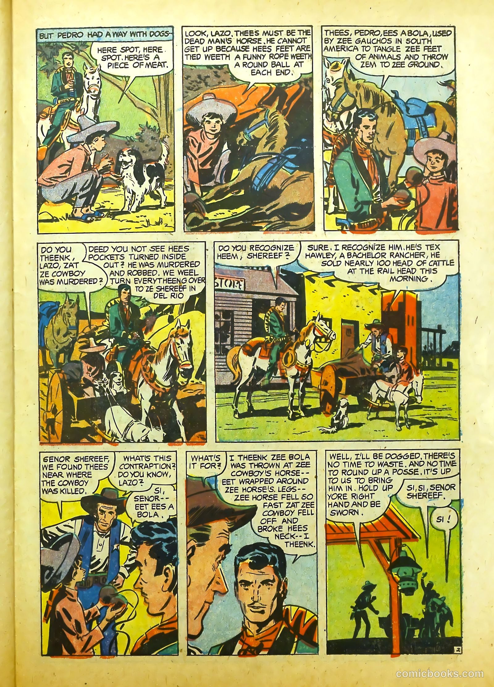 Prize Comics Western #117 (1950) — page 27 of 37