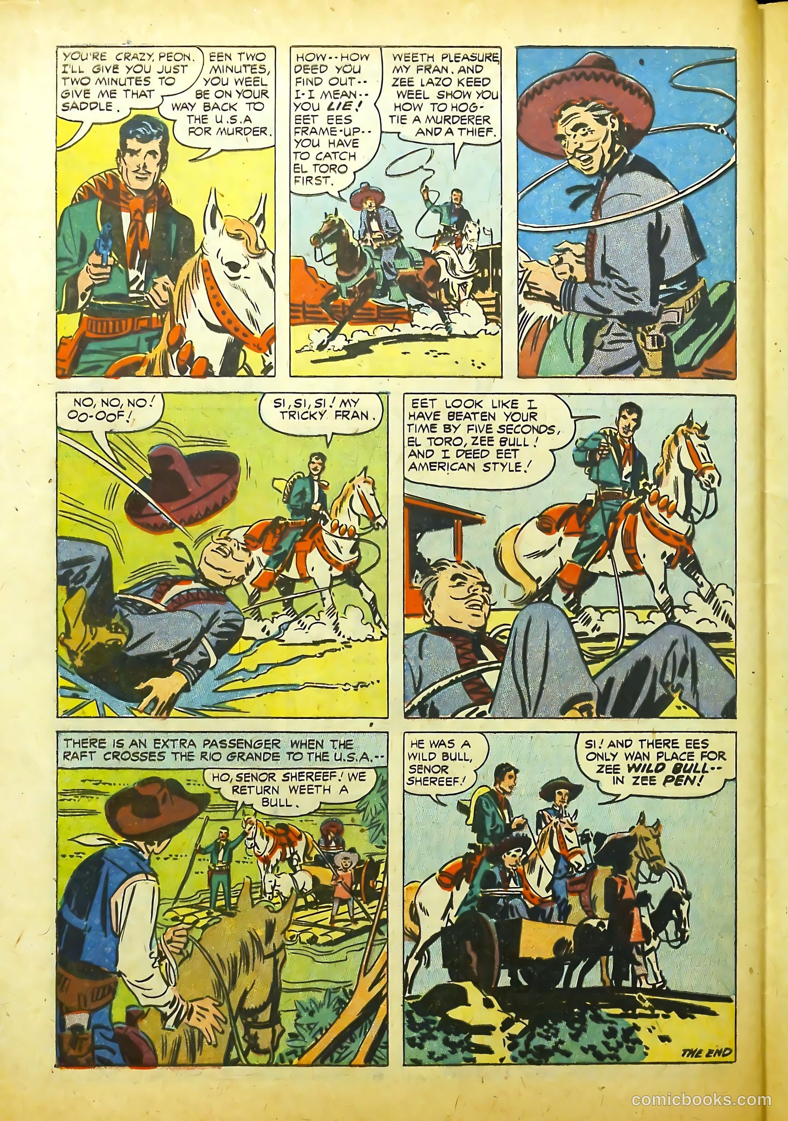 Prize Comics Western #117 (1950) — page 32 of 37