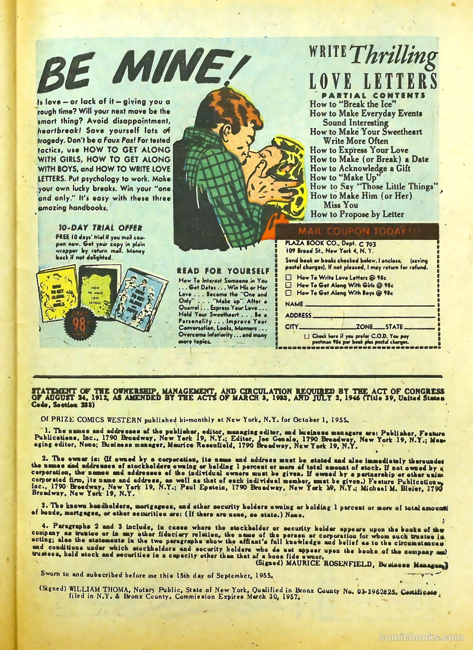Prize Comics Western #117 (1950) — page 33 of 37
