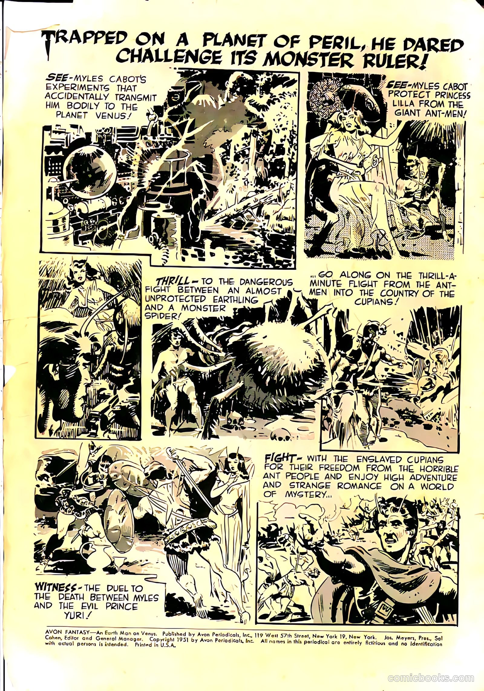 Avon Fantasy - An Earth Man on Venus #1 (1951) — page 2 of 36