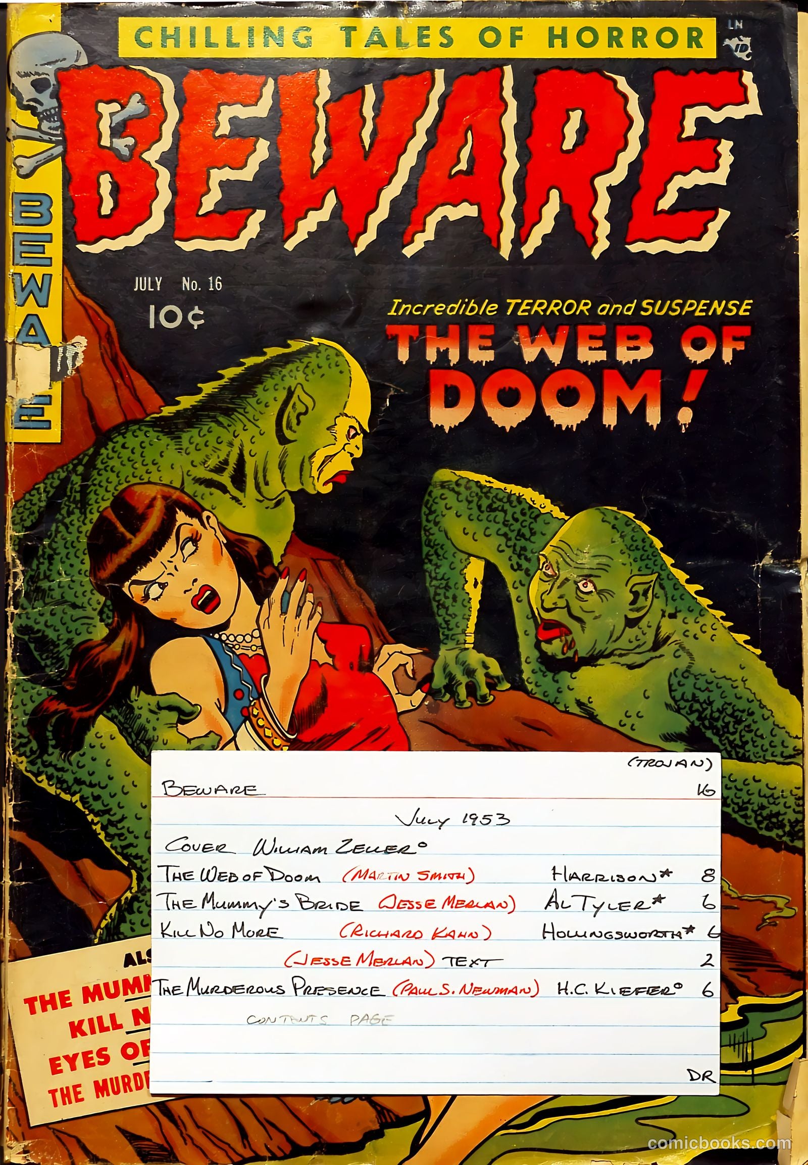 Beware #4 (1953) — page 37 of 37