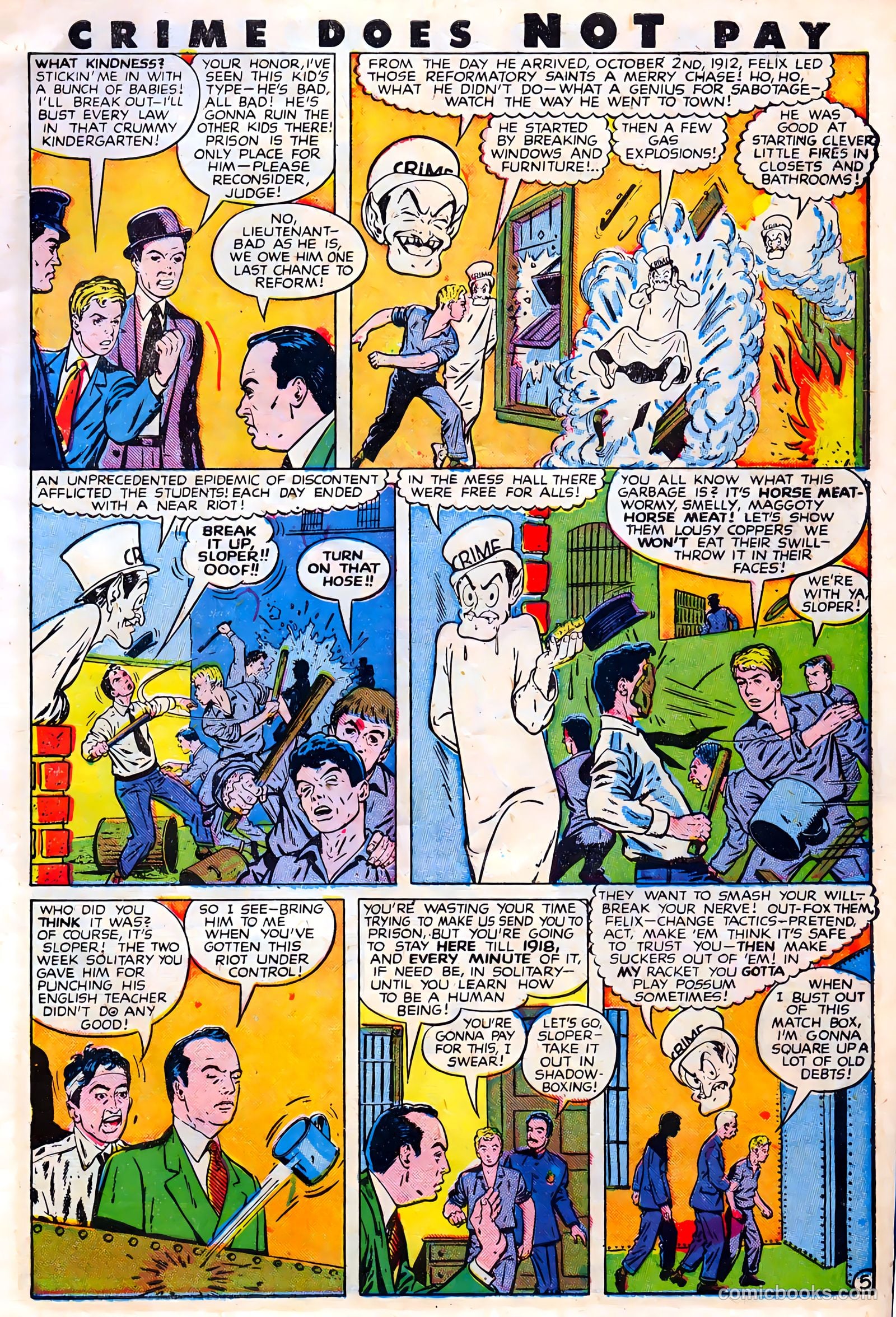 Crime Does Not Pay #63 (1942) — page 7 of 52