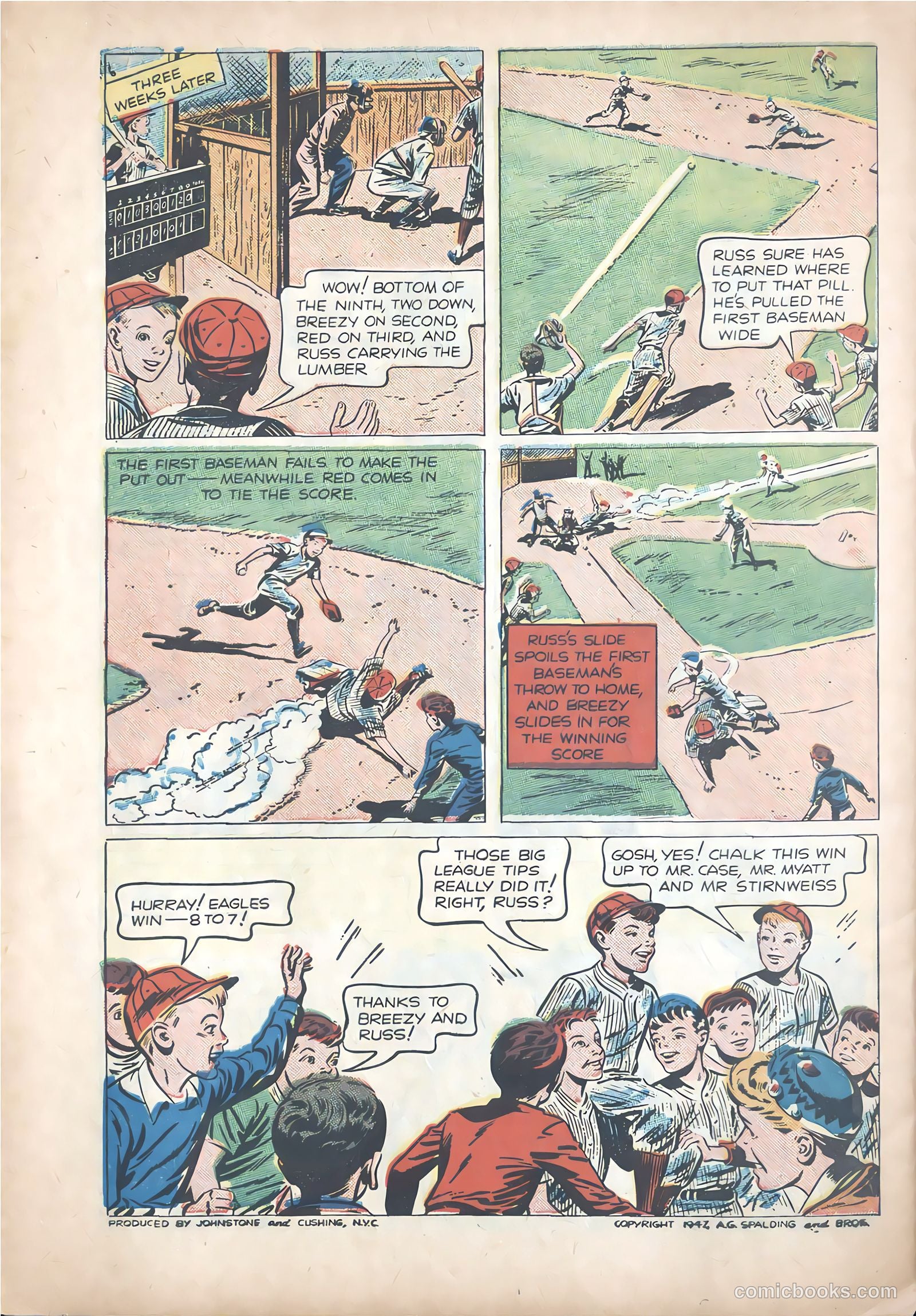 Circling the Bases #nn (1947) — page 18 of 20