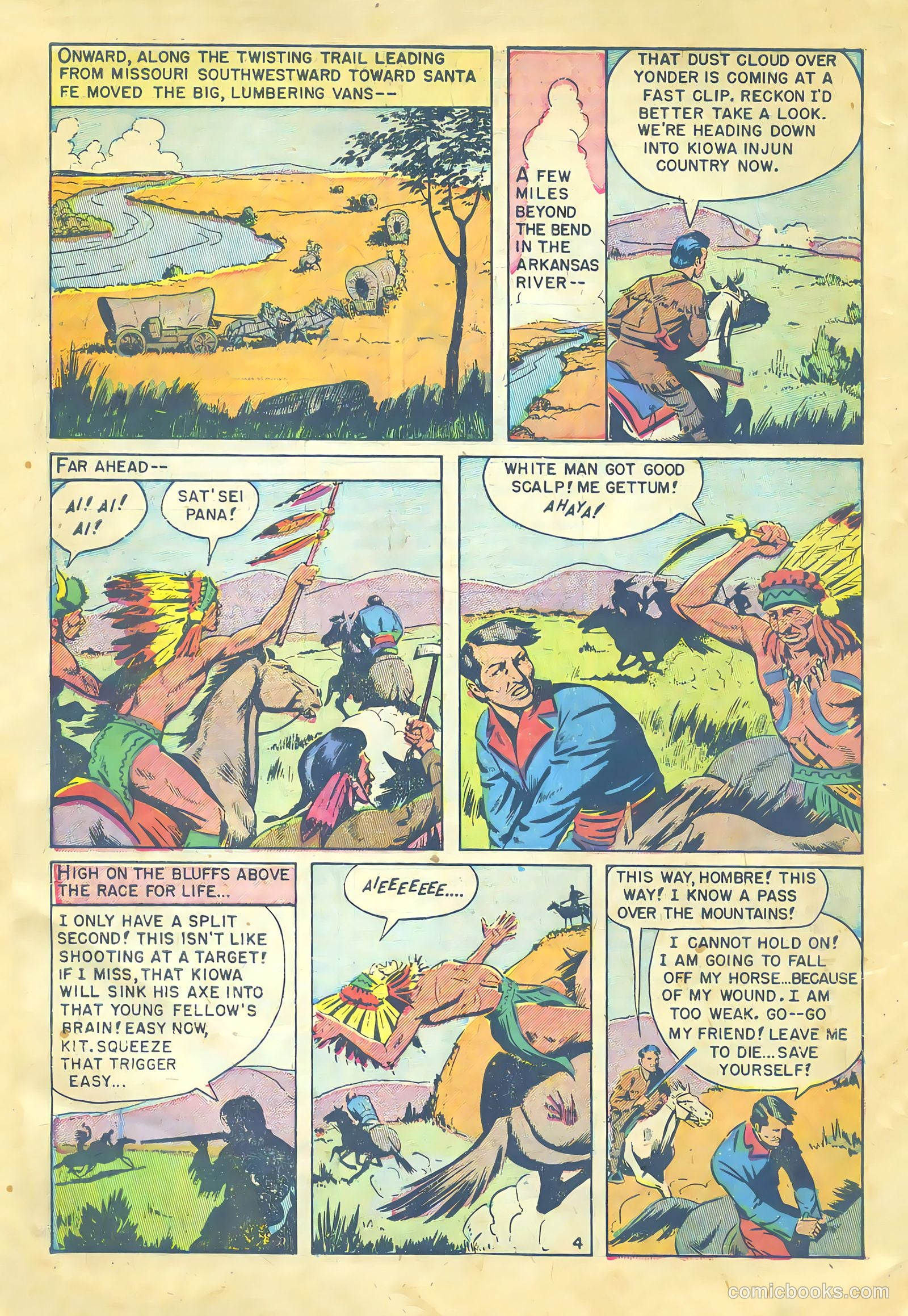 Kit Carson and the Blackfeet Warriors #nn (1953) — page 6 of 36