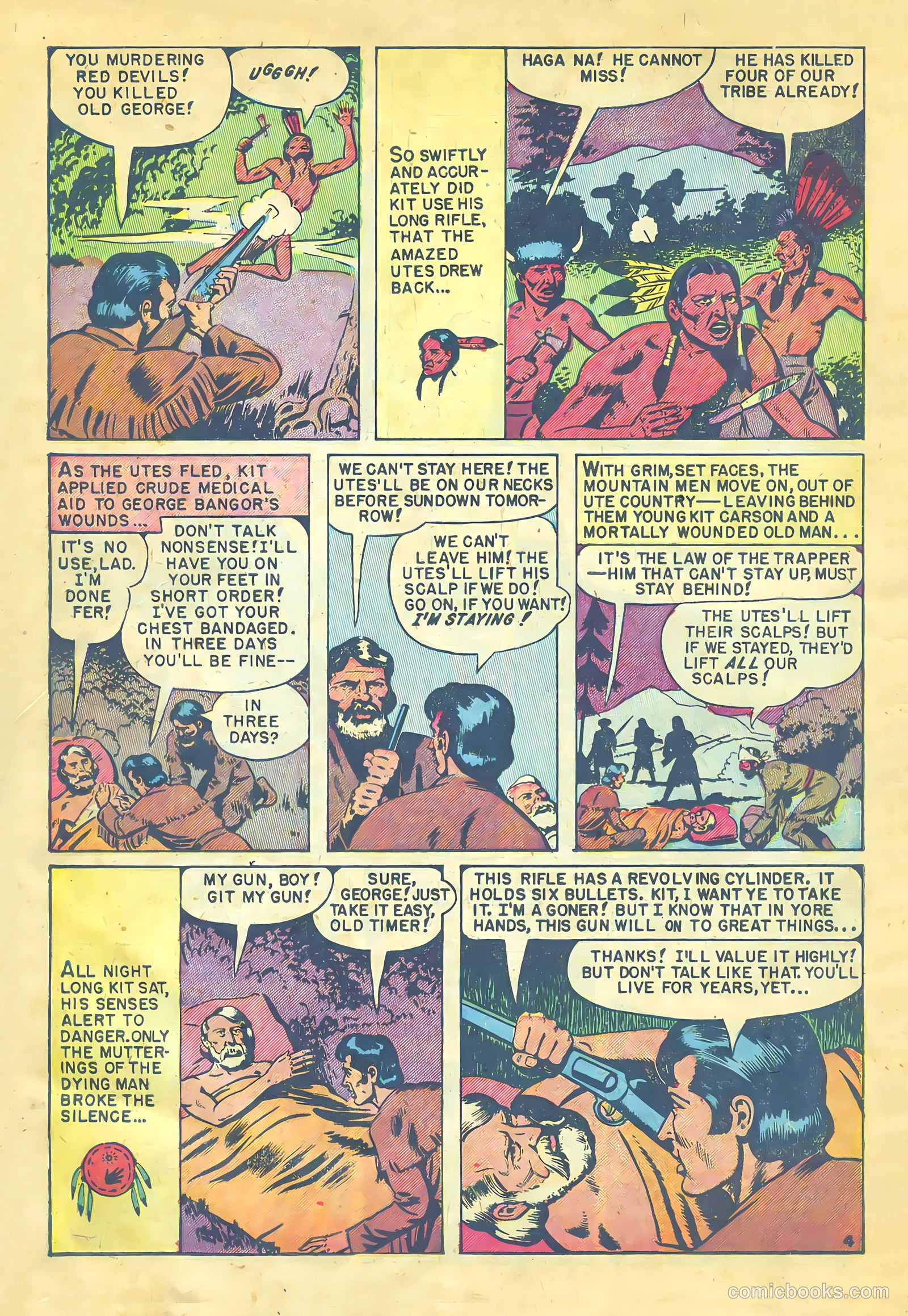 Kit Carson and the Blackfeet Warriors #nn (1953) — page 14 of 36