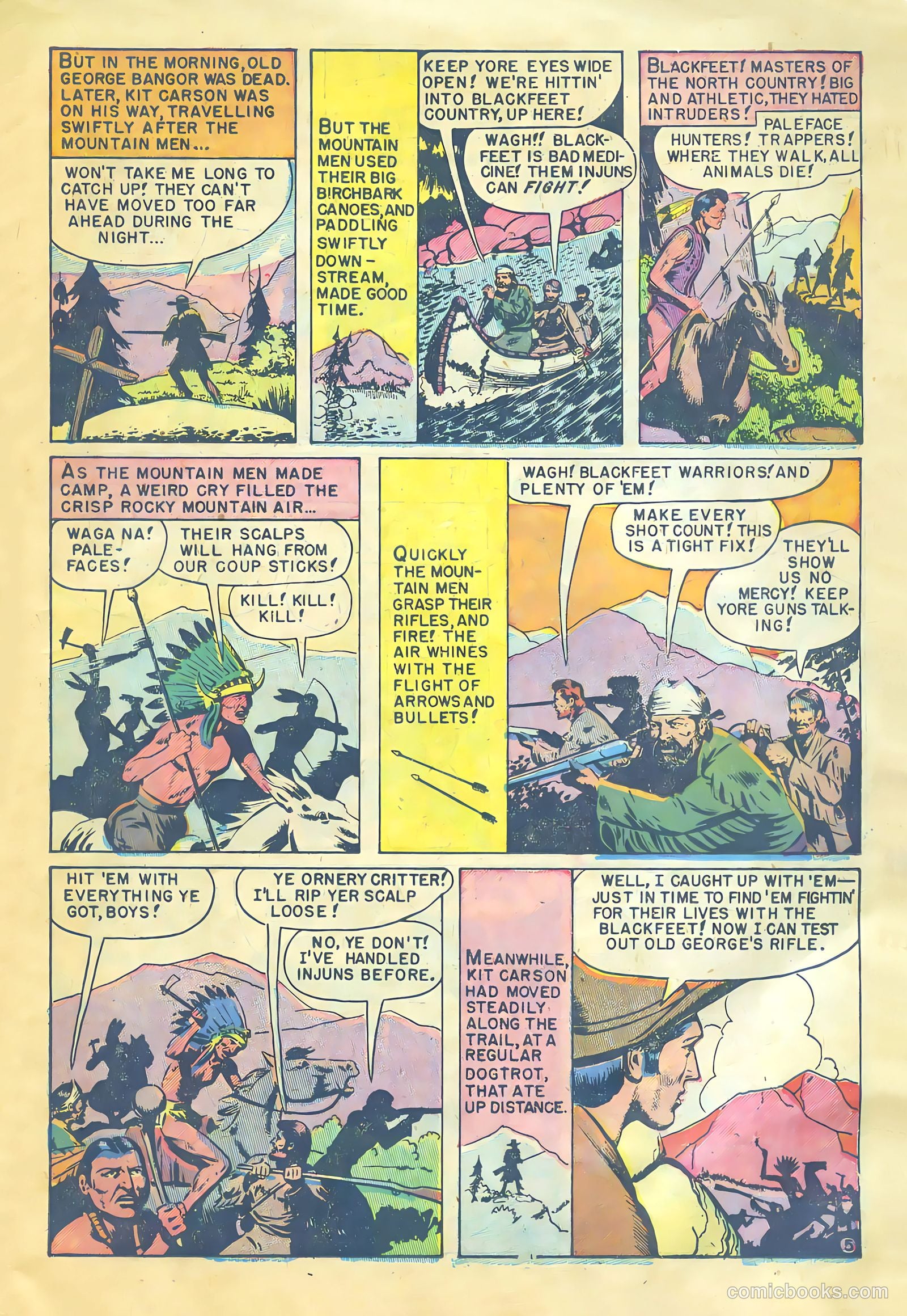 Kit Carson and the Blackfeet Warriors #nn (1953) — page 15 of 36