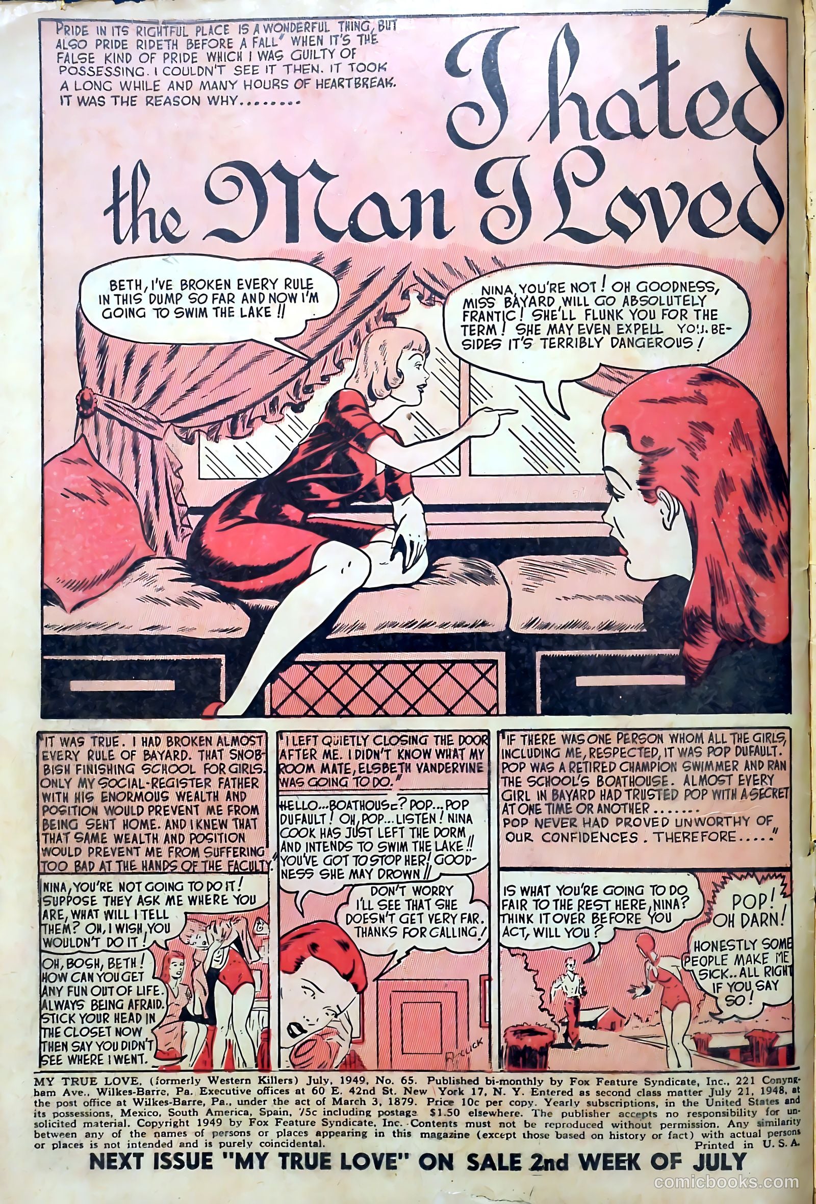 My True Love #65 (1950) — page 2 of 36