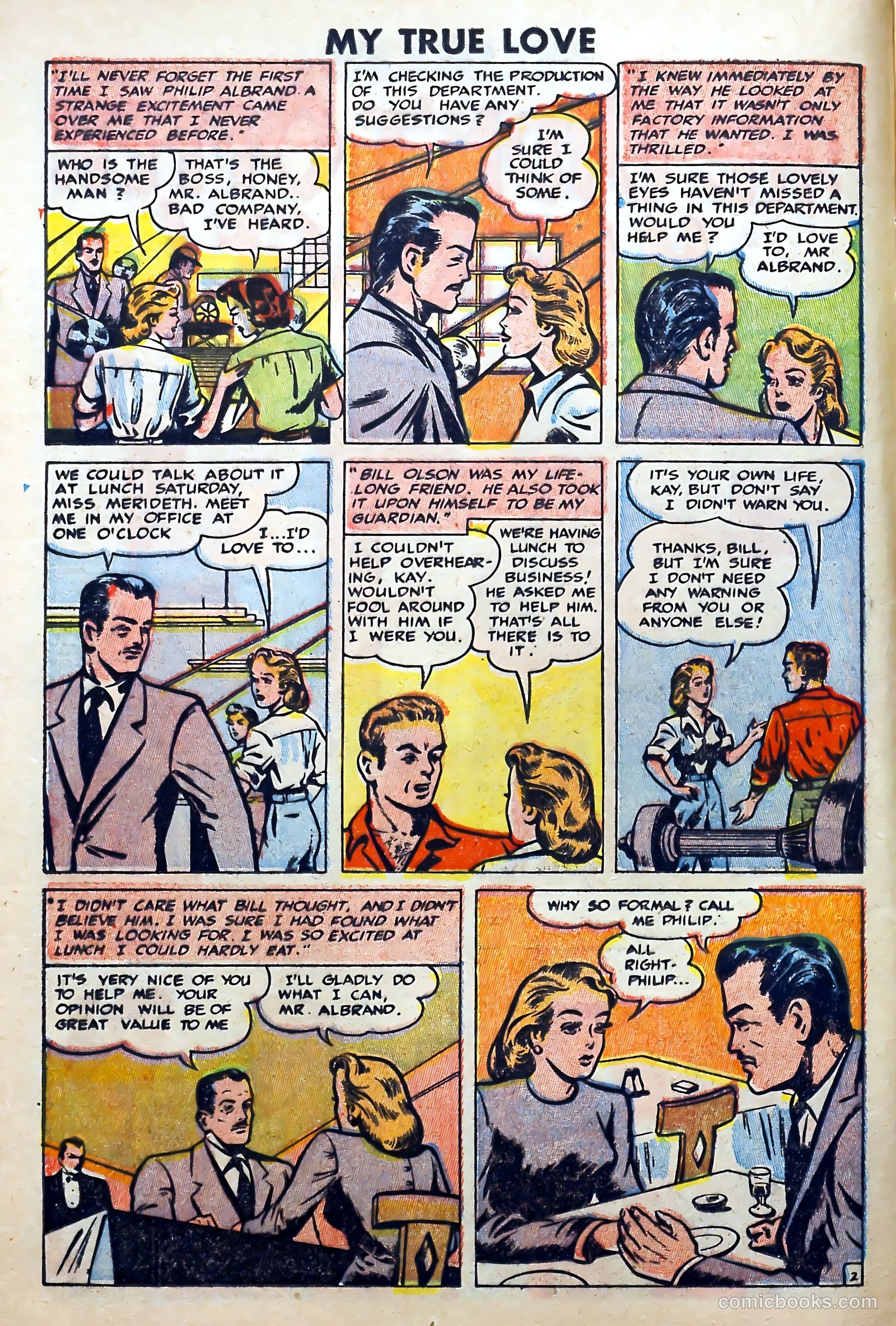 My True Love #65 (1950) — page 12 of 36