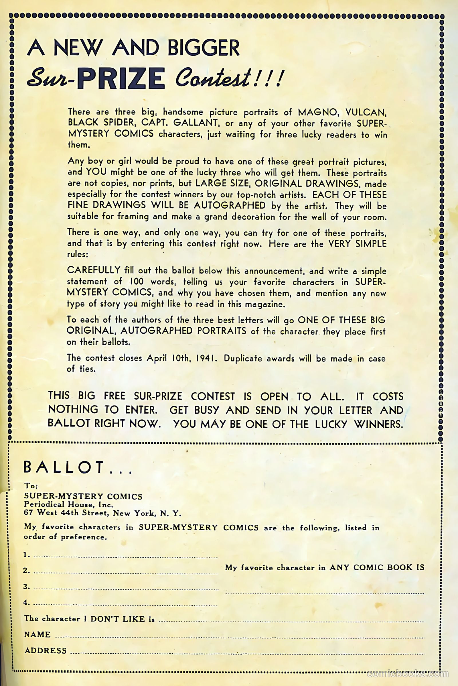Super-Mystery Comics v2 #1 — page 67 of 68
