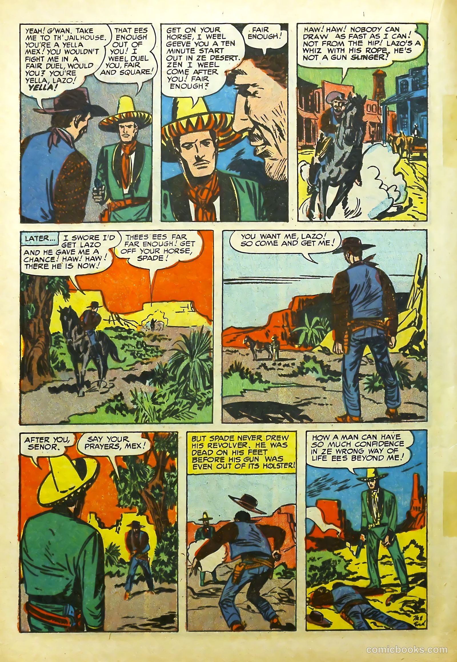 Prize Comics Western #107 (1950) — page 20 of 37