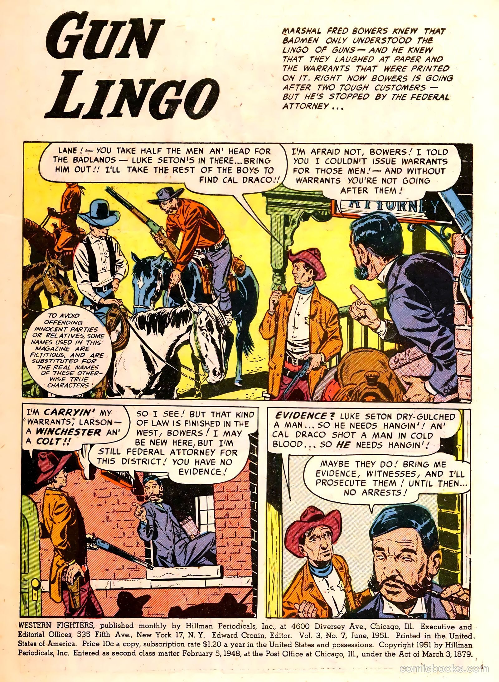 Western Fighters v3 #7 — page 3 of 52