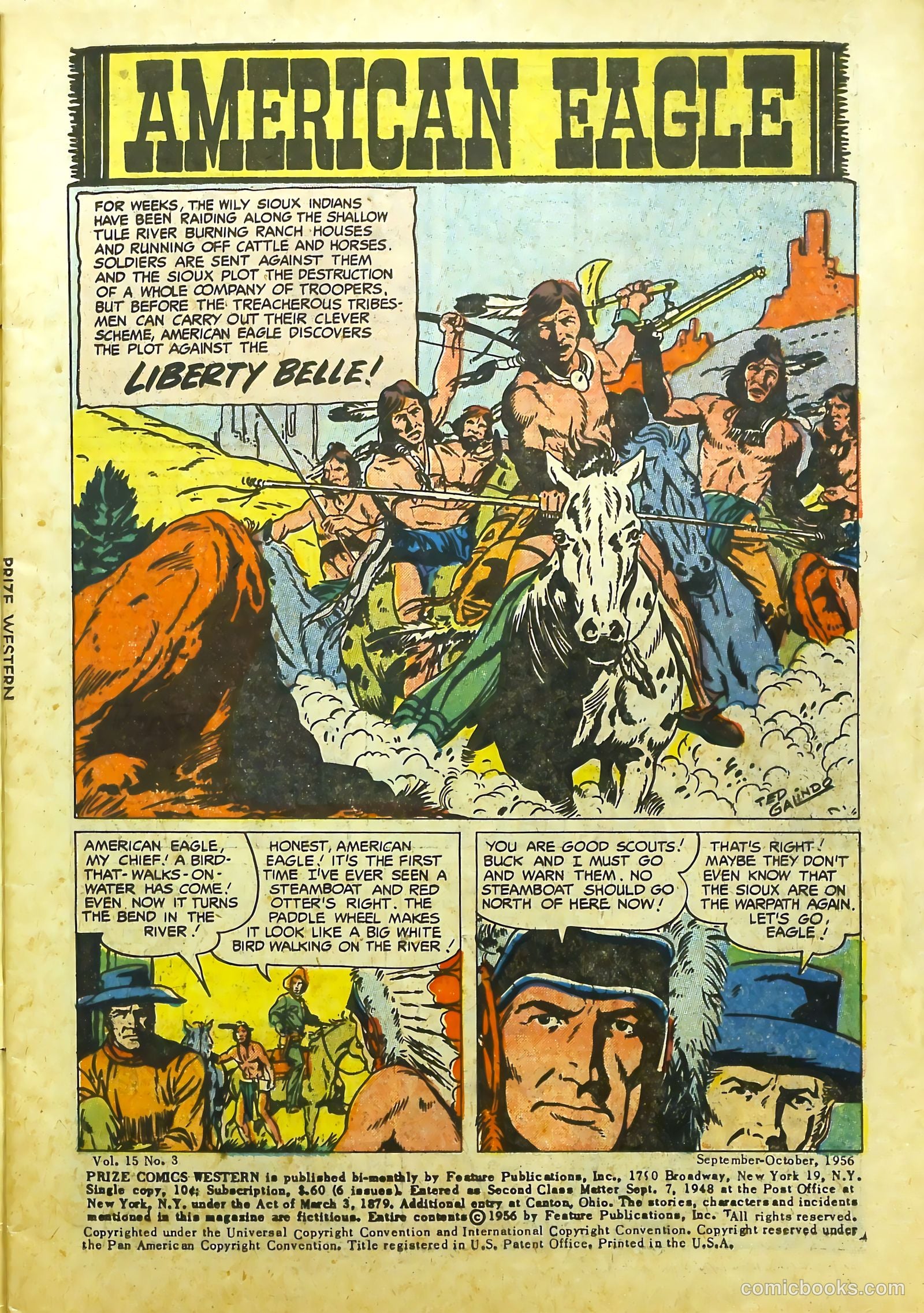 Prize Comics Western #118 (1950) — page 3 of 36