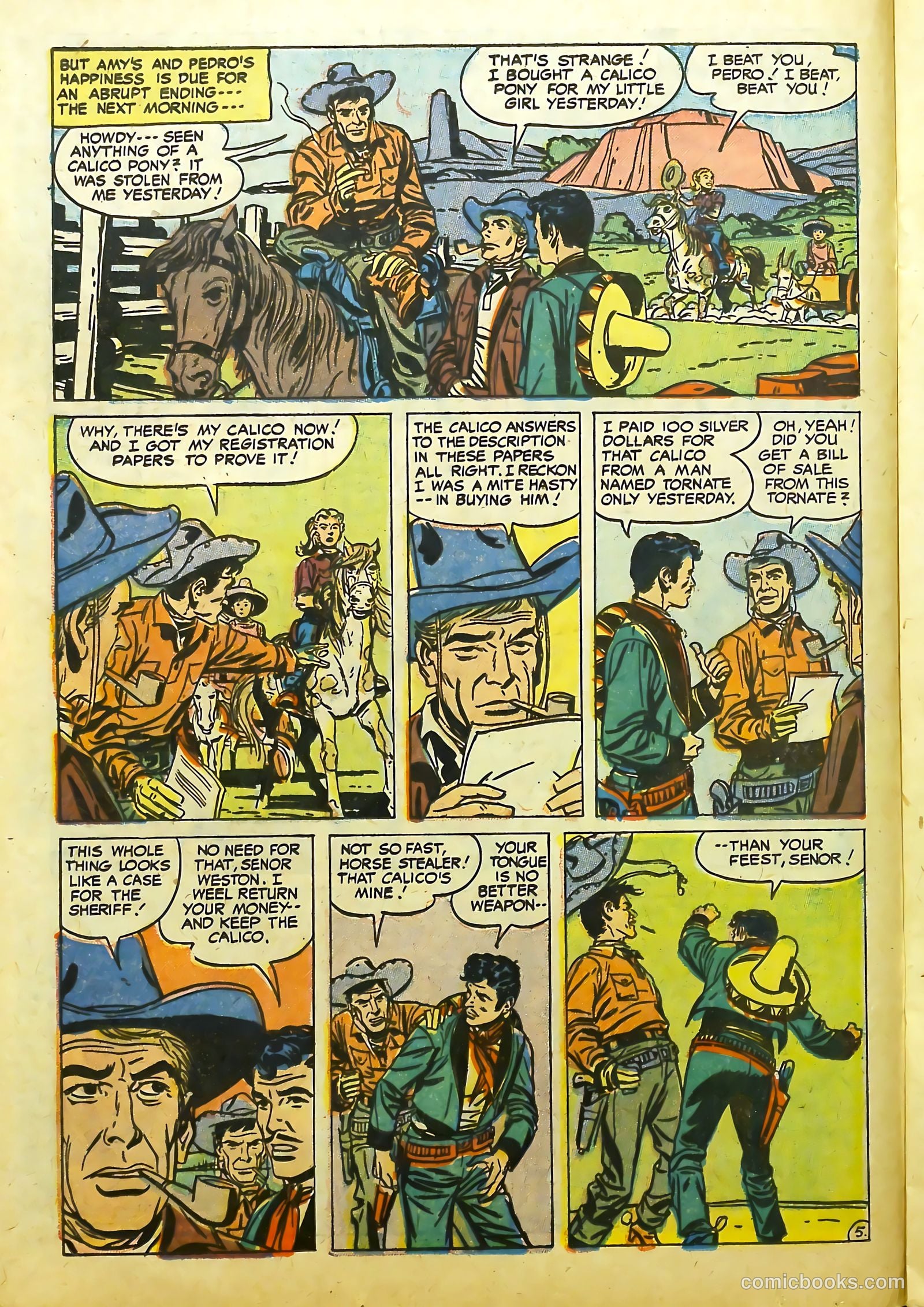 Prize Comics Western #118 (1950) — page 16 of 36