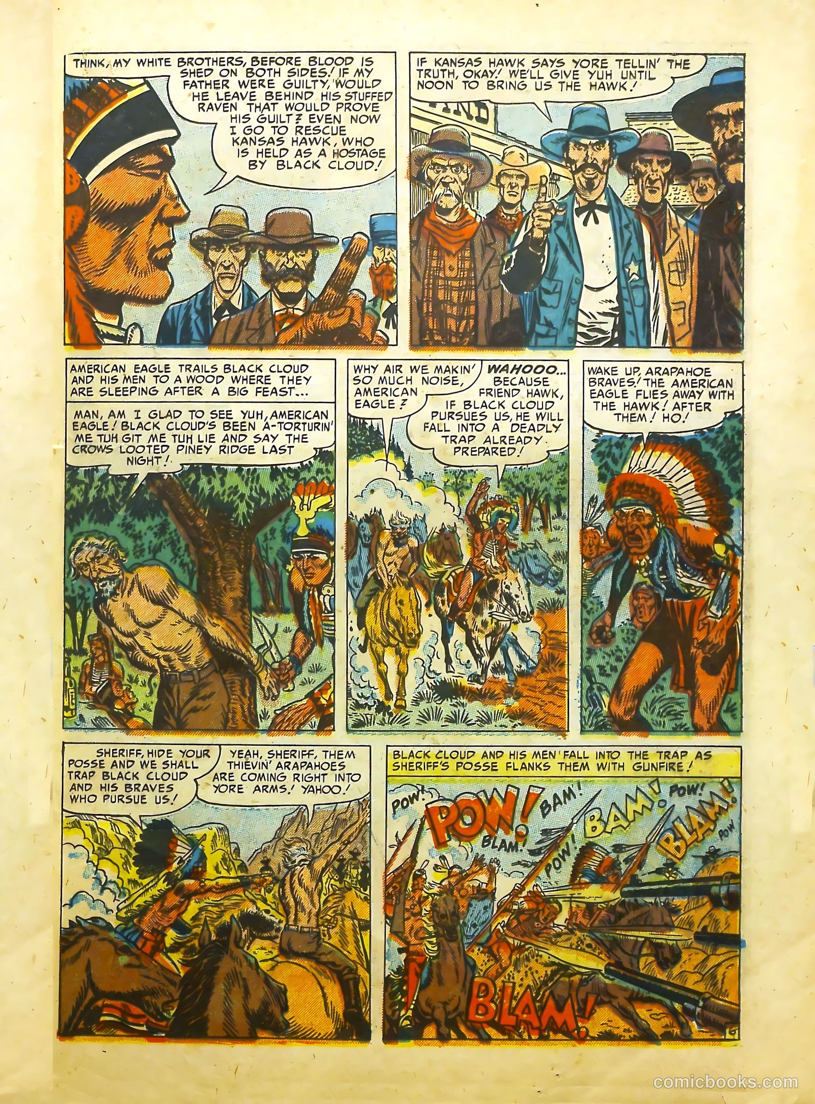 Prize Comics Western #94 (1950) — page 21 of 36