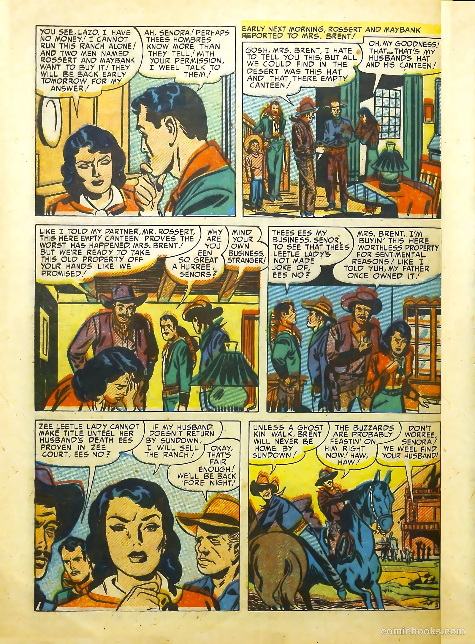 Prize Comics Western #94 (1950) — page 28 of 36