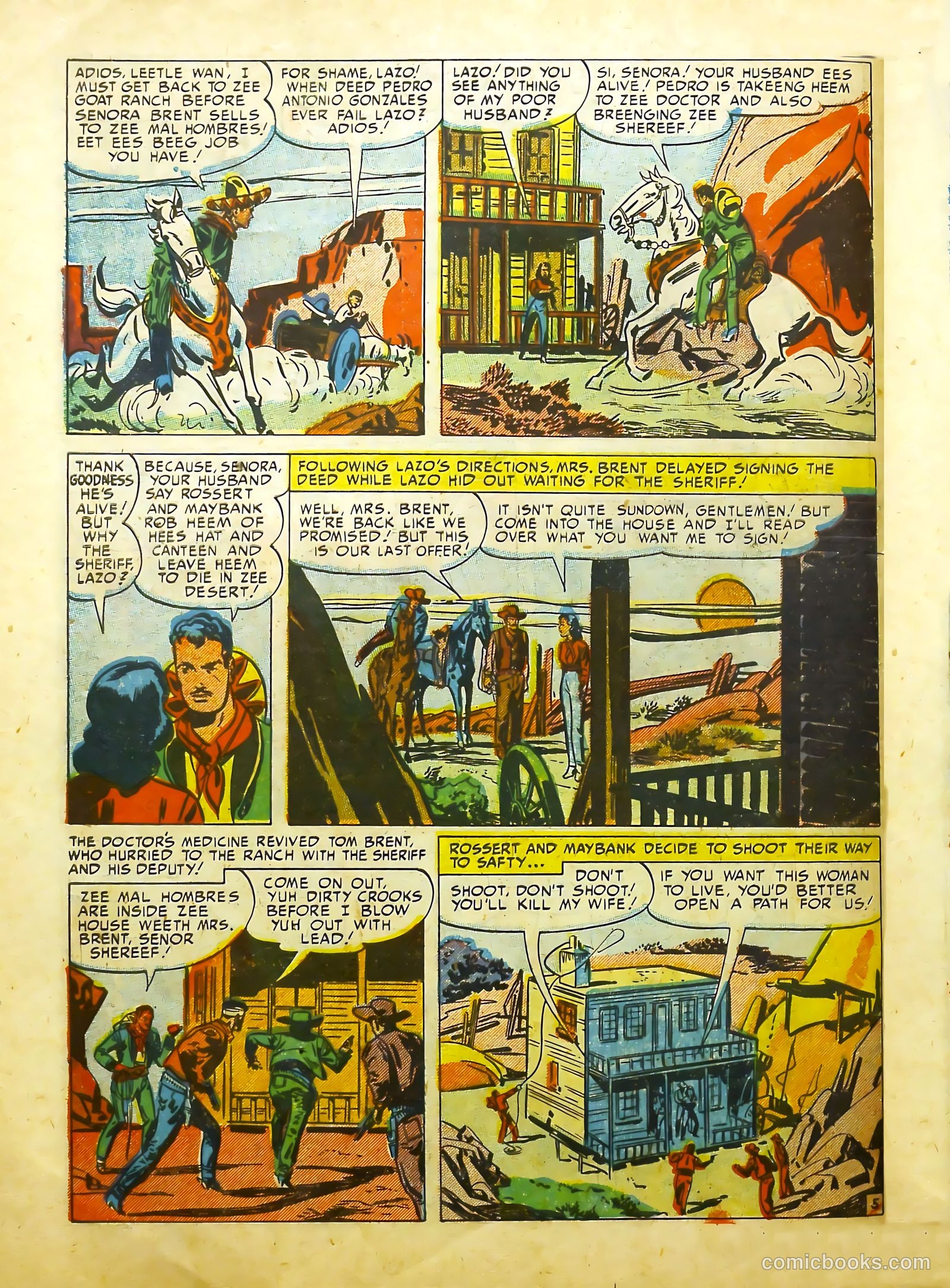 Prize Comics Western #94 (1950) — page 30 of 36