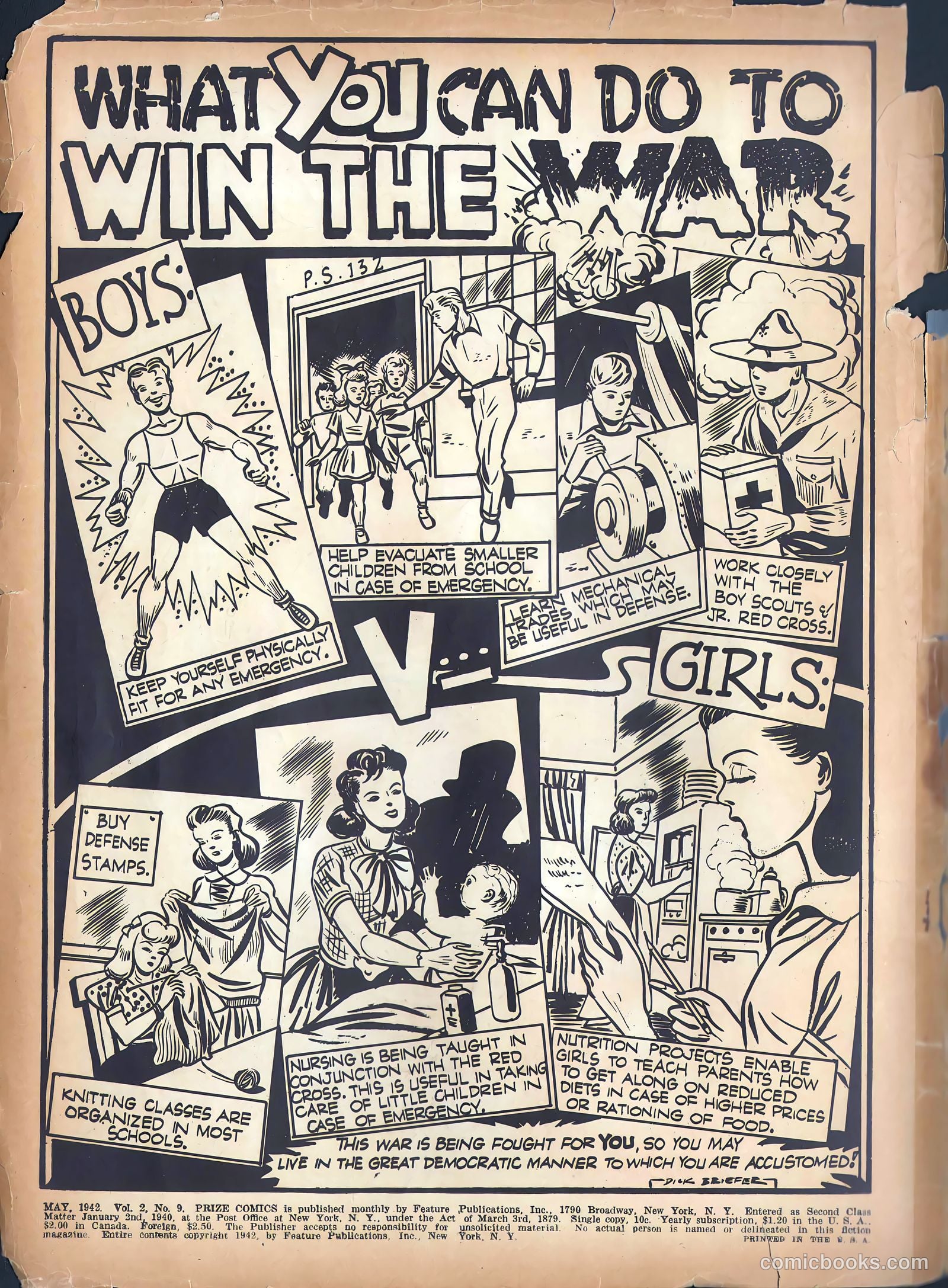 Prize Comics #21 (1940) — page 2 of 68