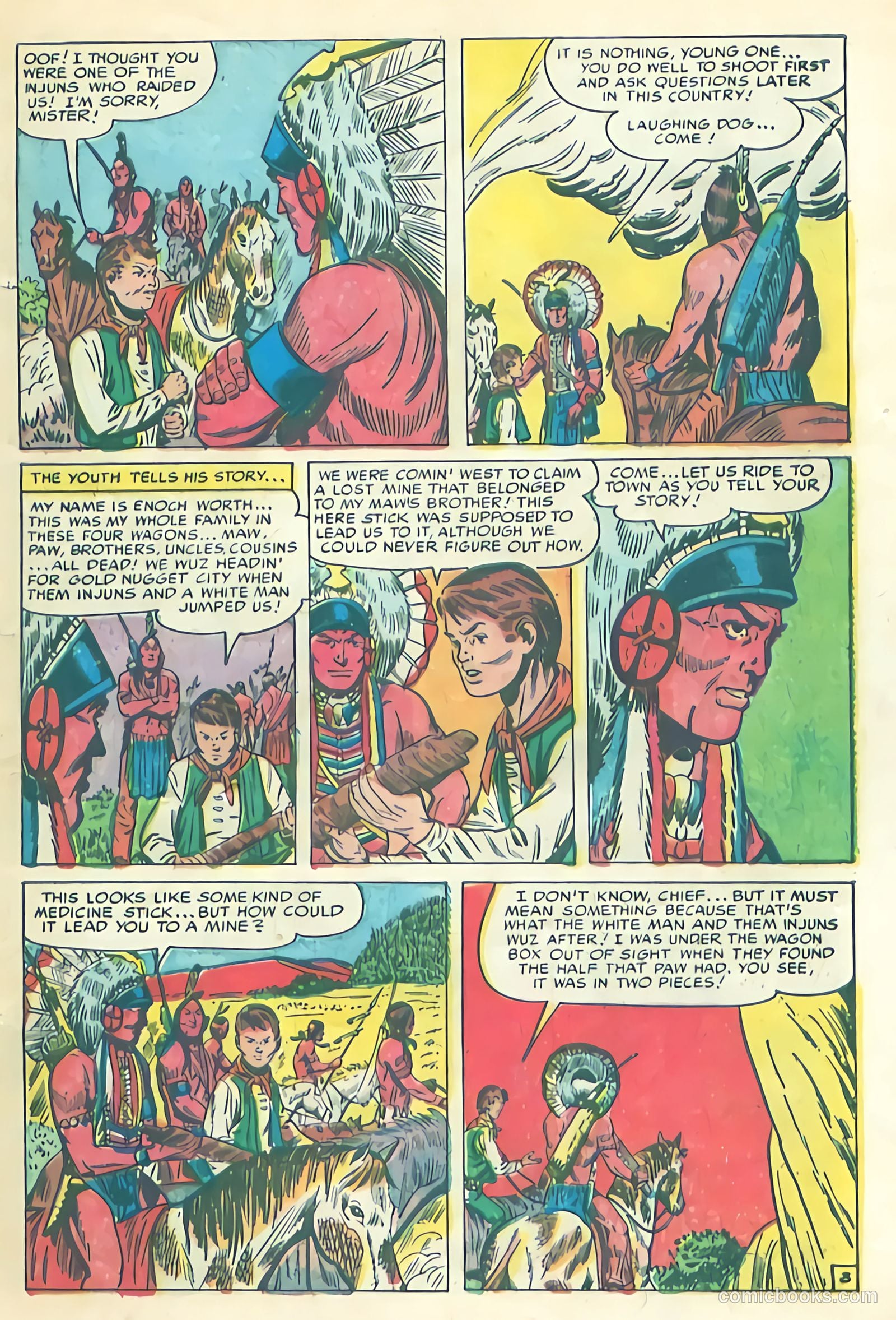 Prize Comics Western #108 (1950) — page 5 of 36