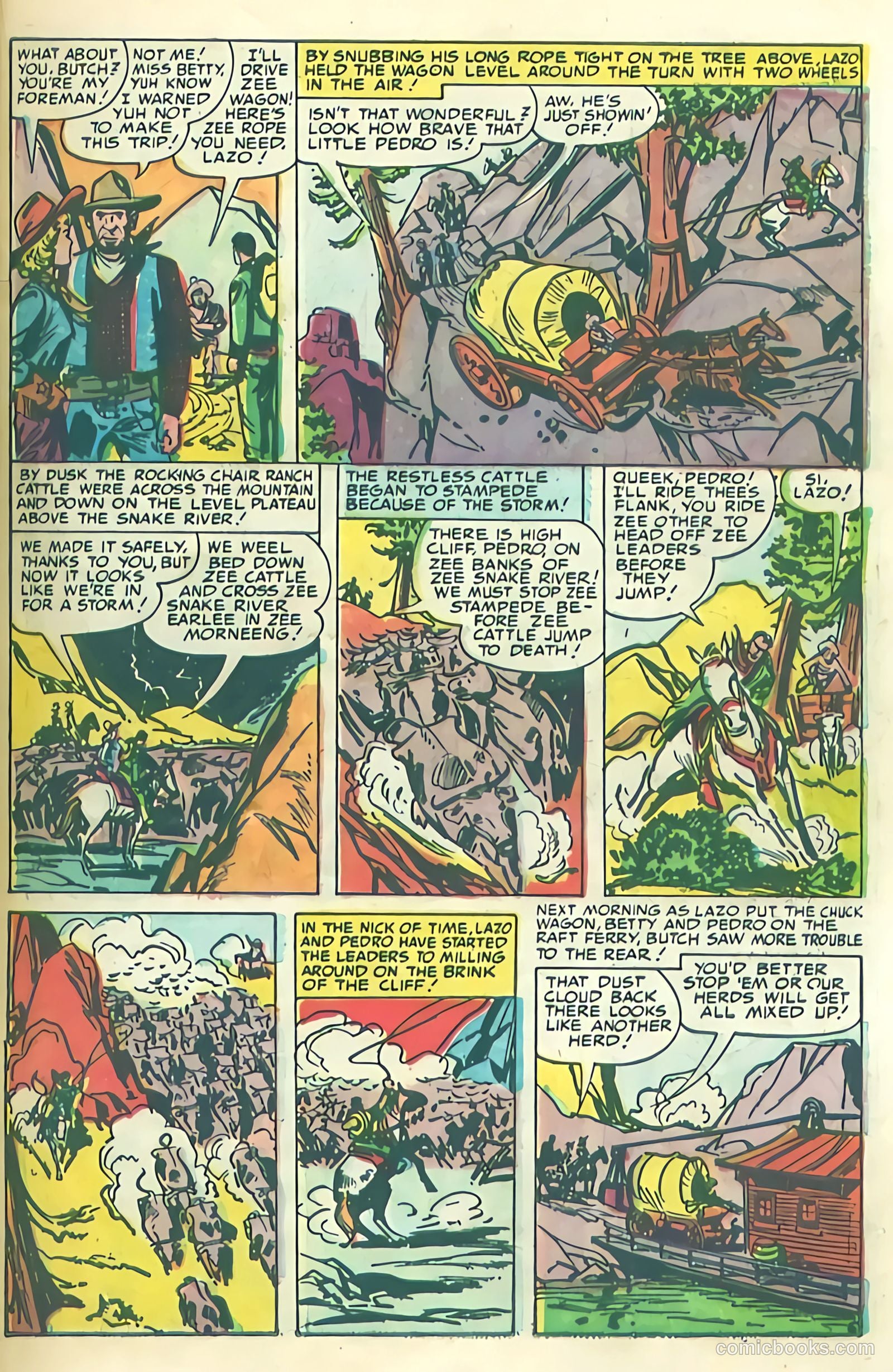 Prize Comics Western #108 (1950) — page 19 of 36