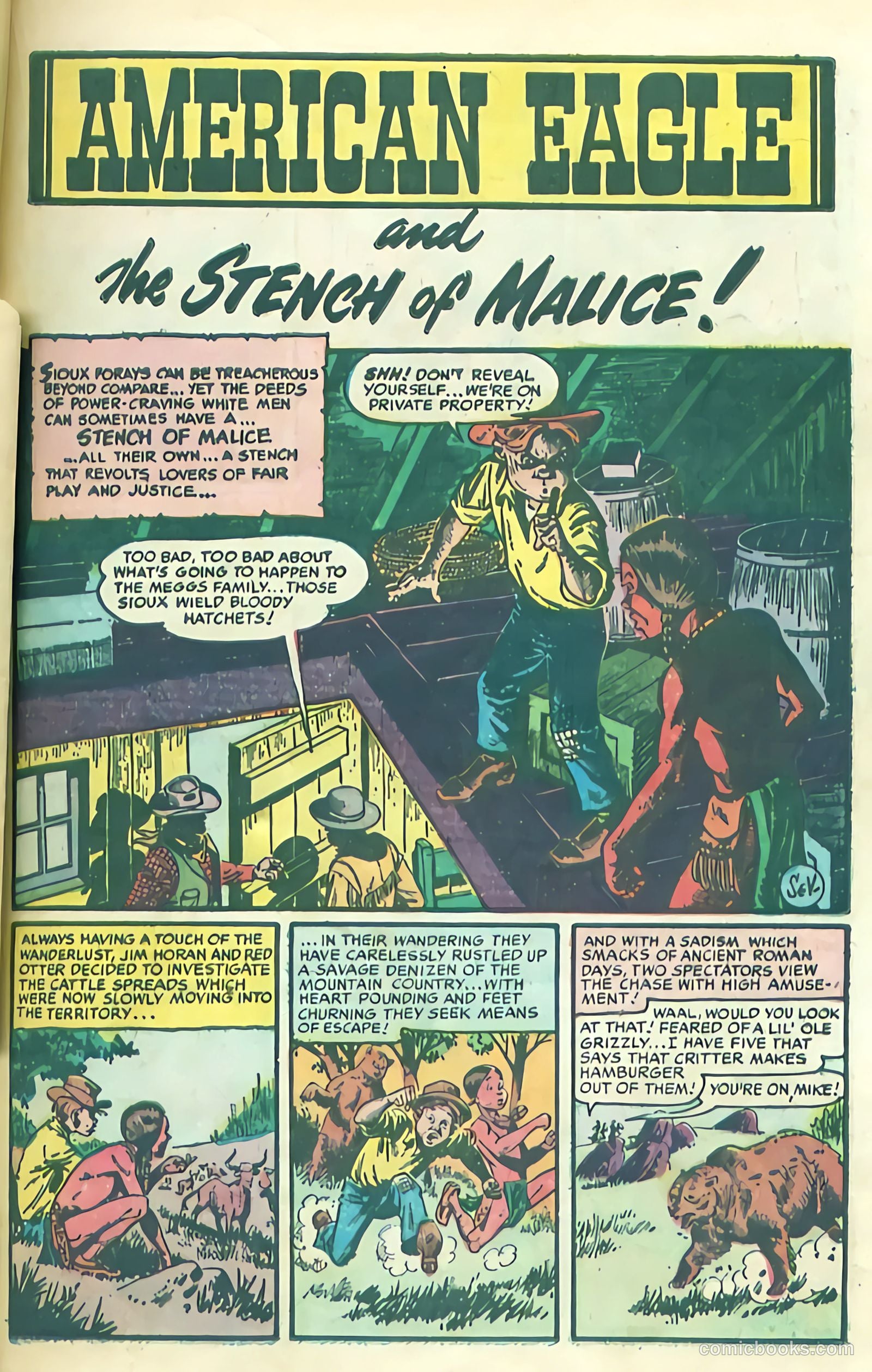 Prize Comics Western #108 (1950) — page 21 of 36