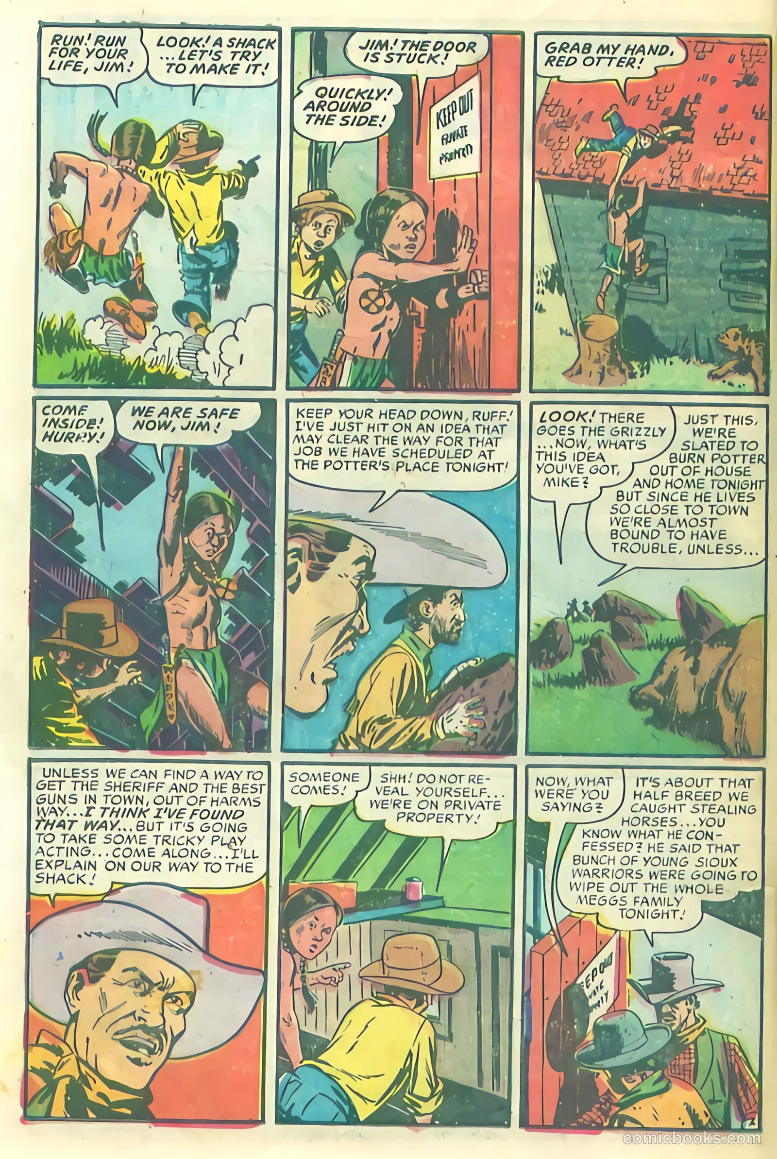 Prize Comics Western #108 (1950) — page 22 of 36