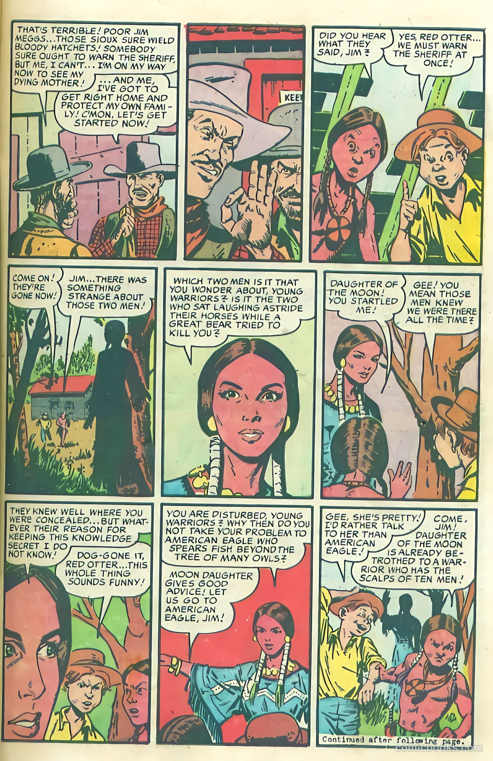 Prize Comics Western #108 (1950) — page 23 of 36