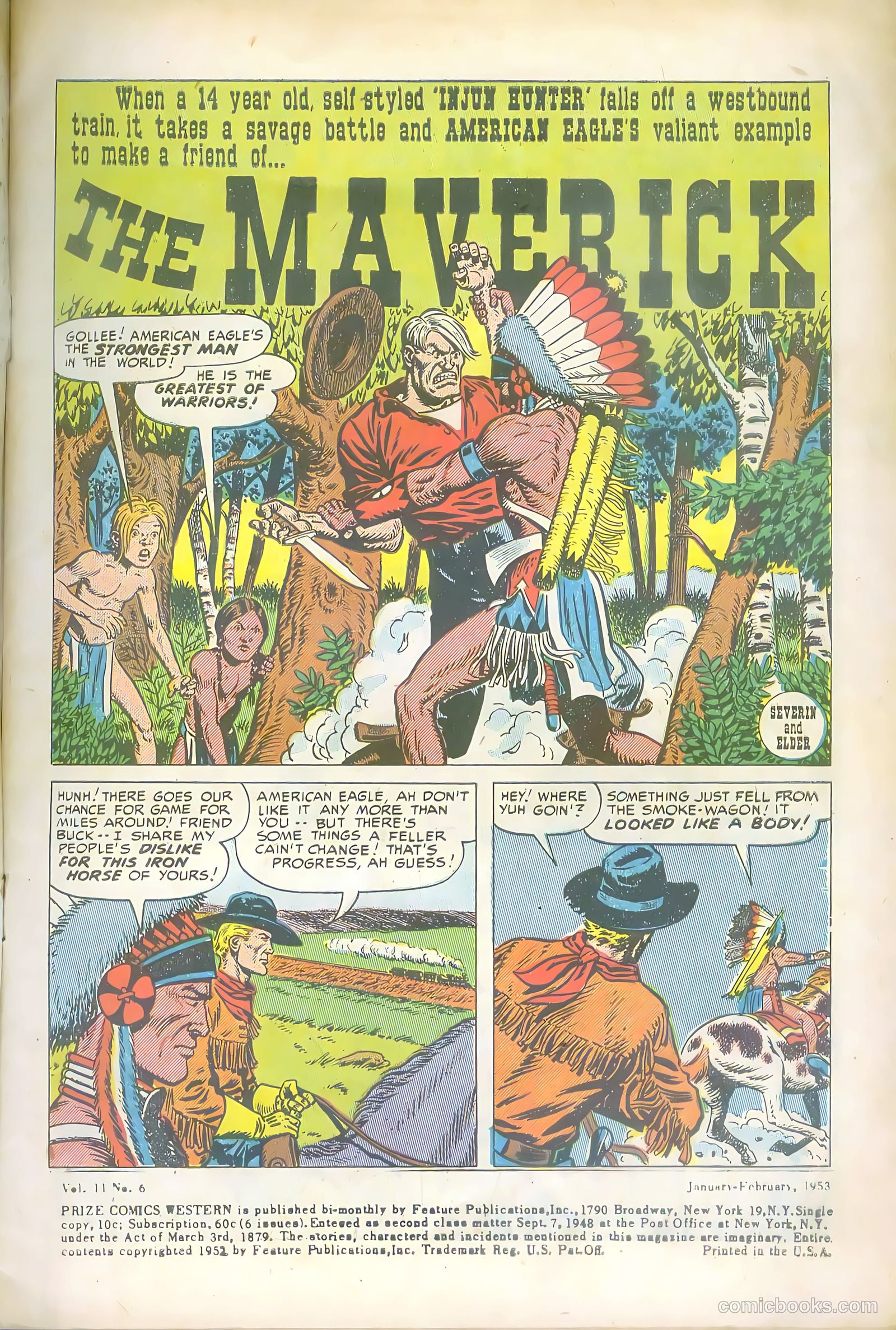 Prize Comics Western #97 (1950) — page 3 of 36