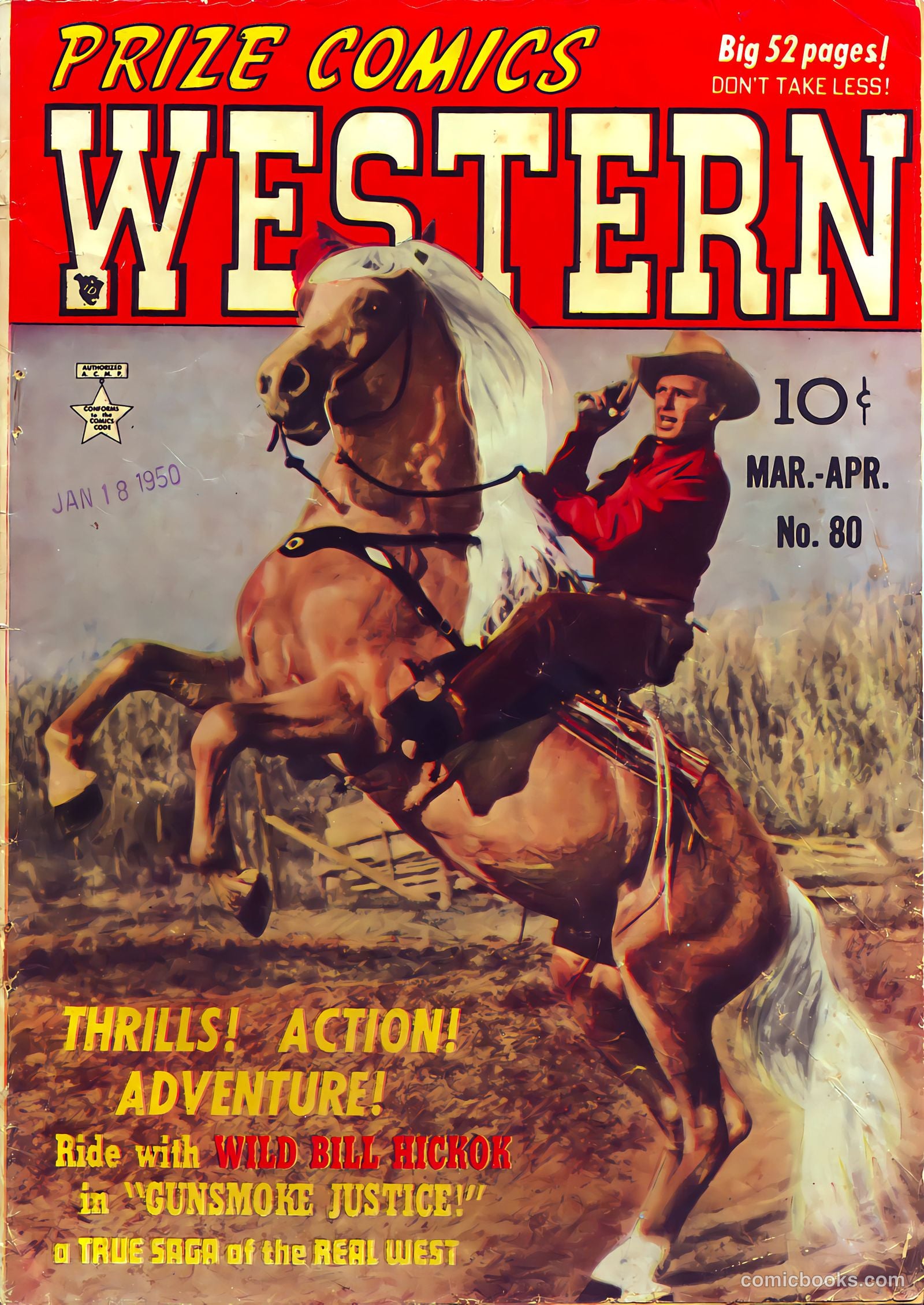 Prize Comics Western #80