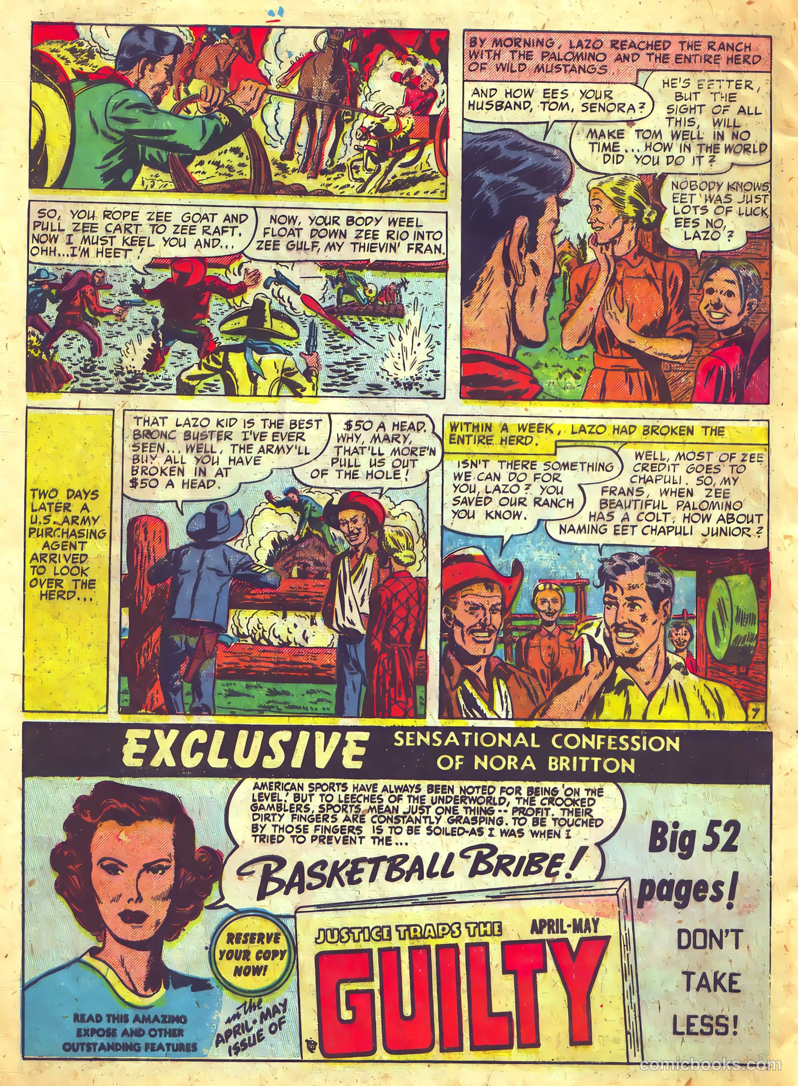 Prize Comics Western #80 (1950) — page 48 of 52